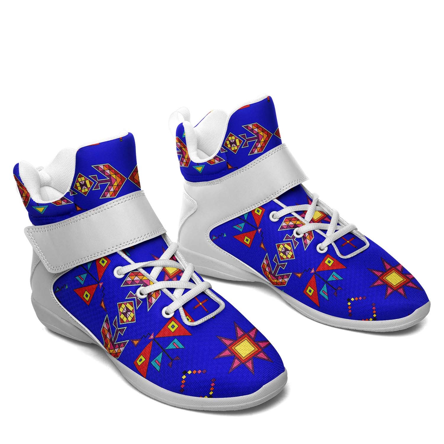 Scattered Generations Royal Ipottaa Basketball / Sport High Top Shoes - White Sole