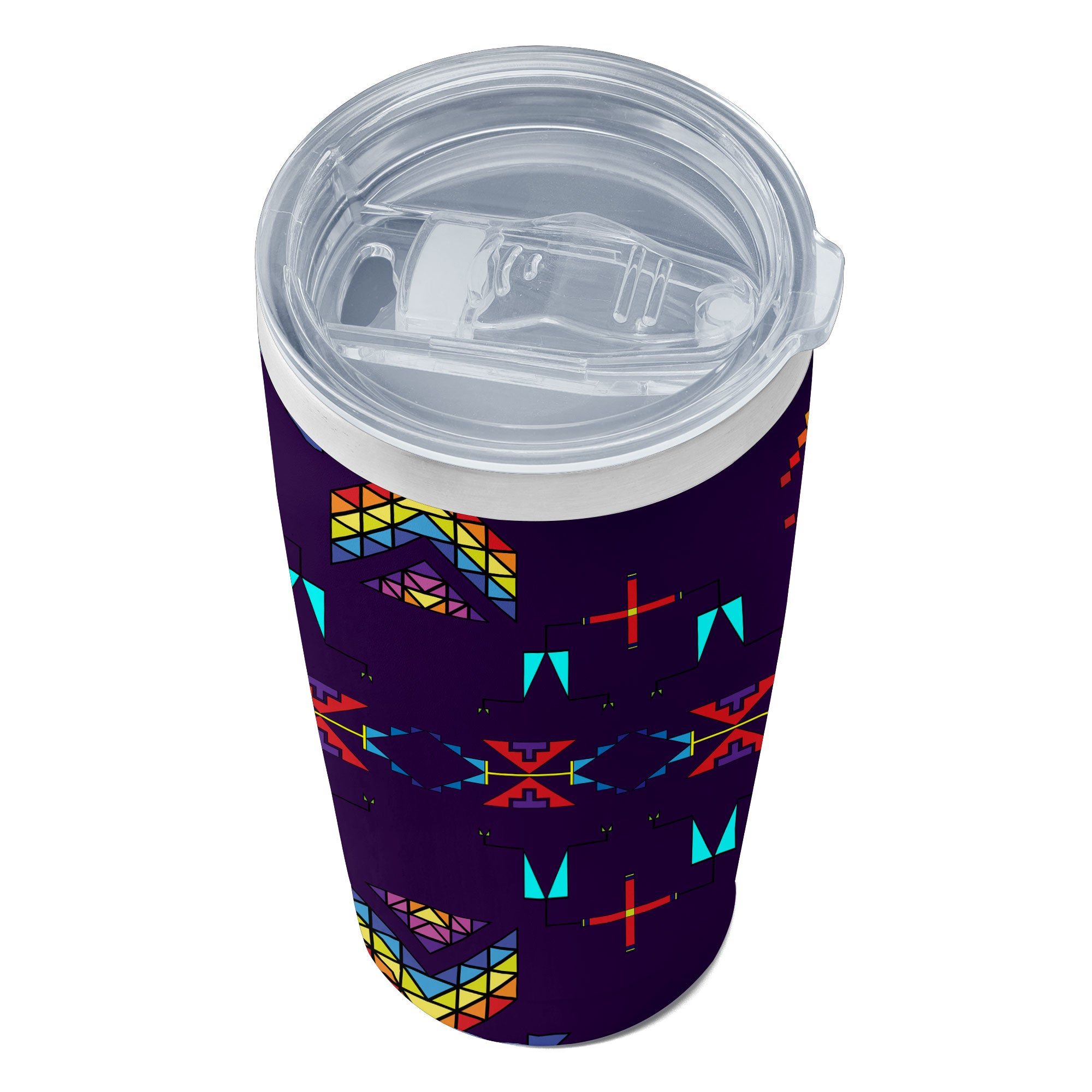 Rainy Chief Rainbow Dark Purple 15OZ Tumbler