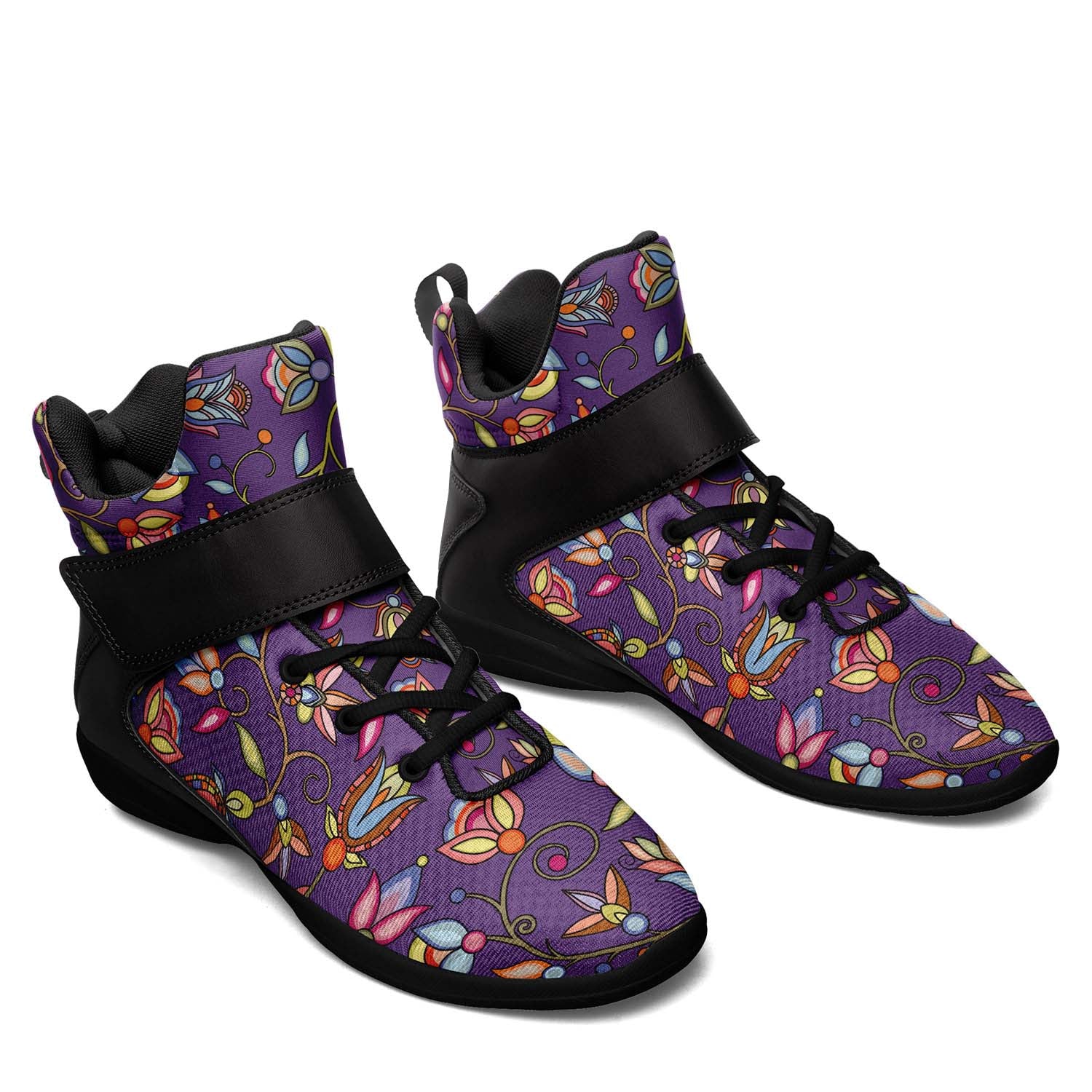 Buffalo Bloom Nightcloud Ipottaa Basketball / Sport High Top Shoes - Black Sole