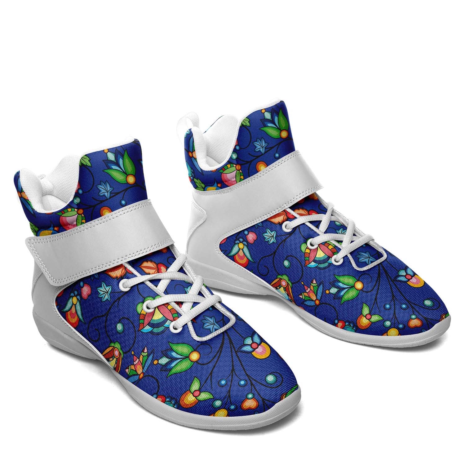 Prairie Plains Spirit Nightfall Ipottaa Basketball / Sport High Top Shoes - White Sole