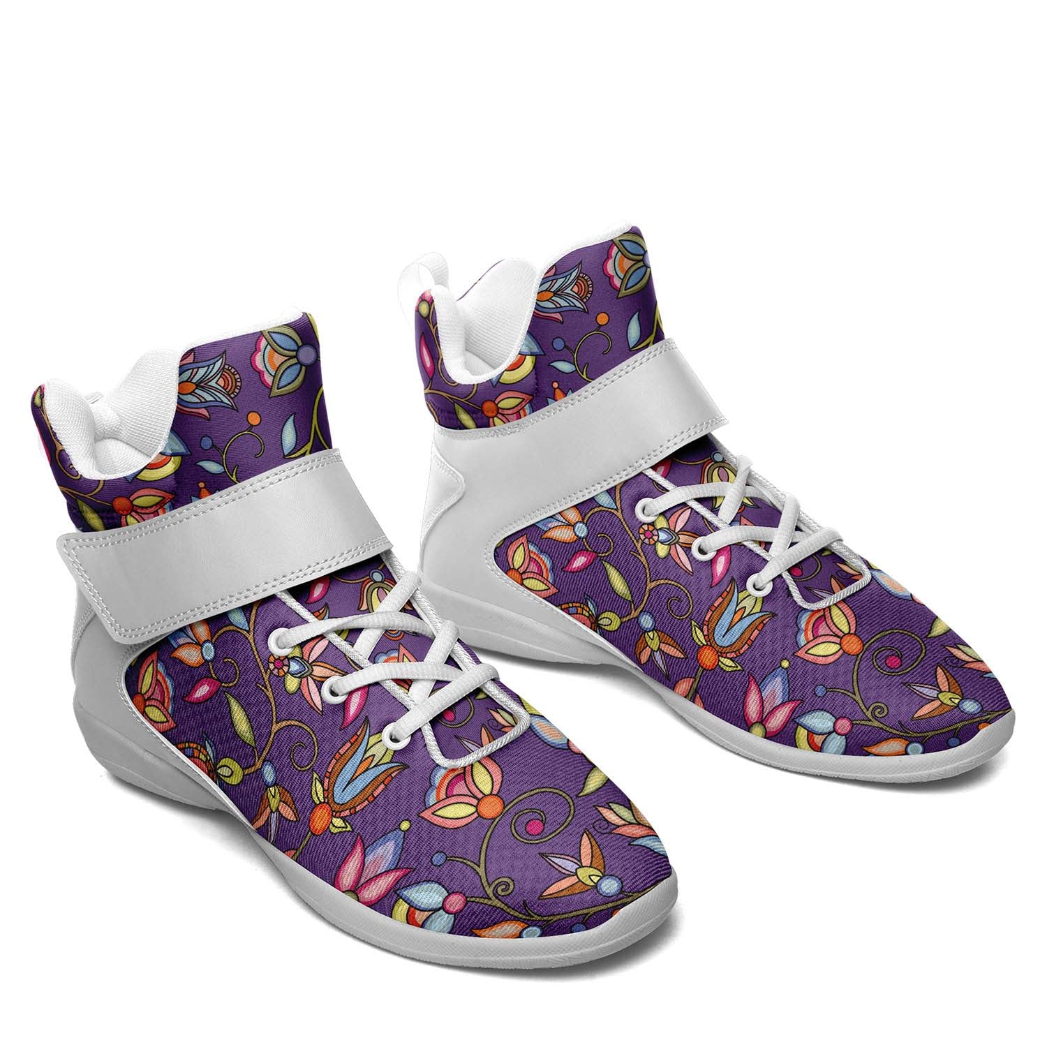 Buffalo Bloom Nightcloud Ipottaa Basketball / Sport High Top Shoes - White Sole