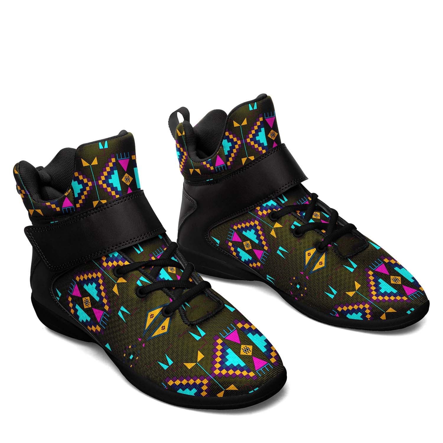 Rite of Passage Olive Ipottaa Basketball / Sport High Top Shoes - Black Sole
