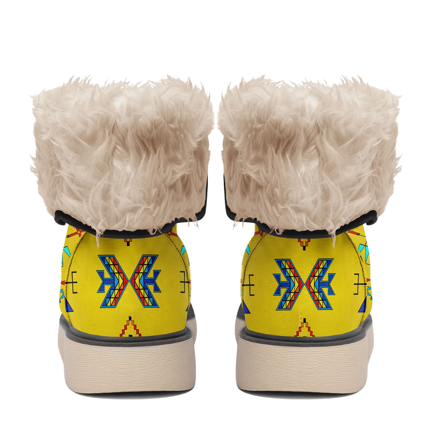 Rainy Chief Rainbow Yellow Polar Winter Boots