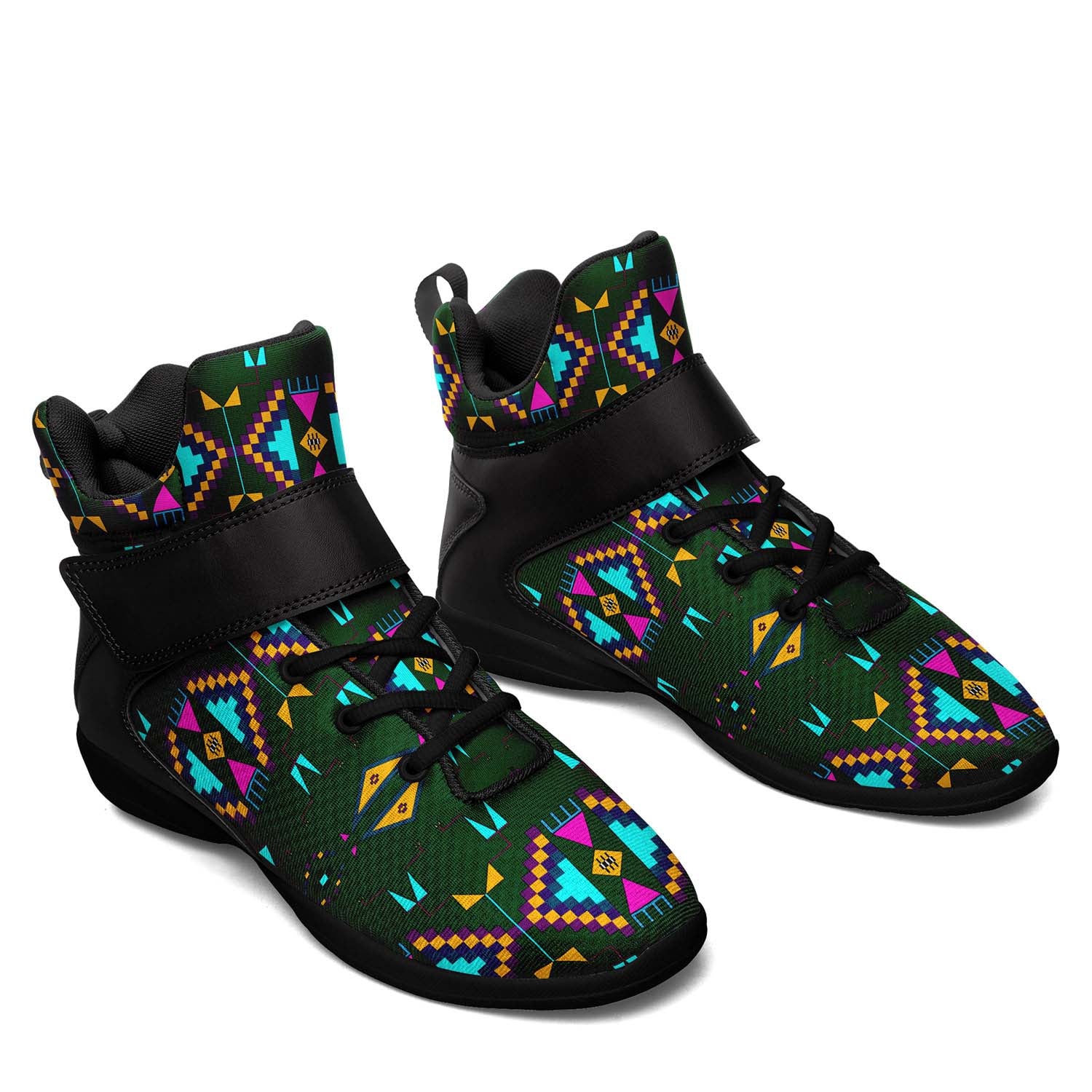 Rite of Passage Squash Leaf Ipottaa Basketball / Sport High Top Shoes - Black Sole
