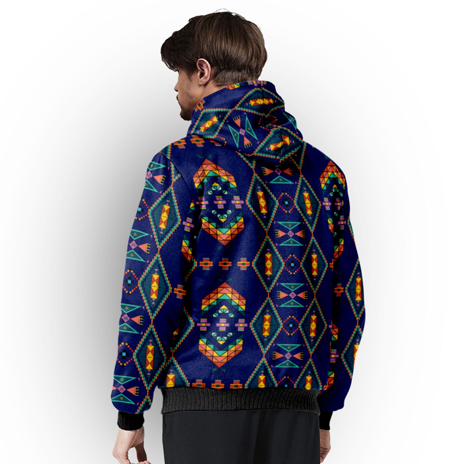 Travois Tipi Blue Sherpa Hoodie