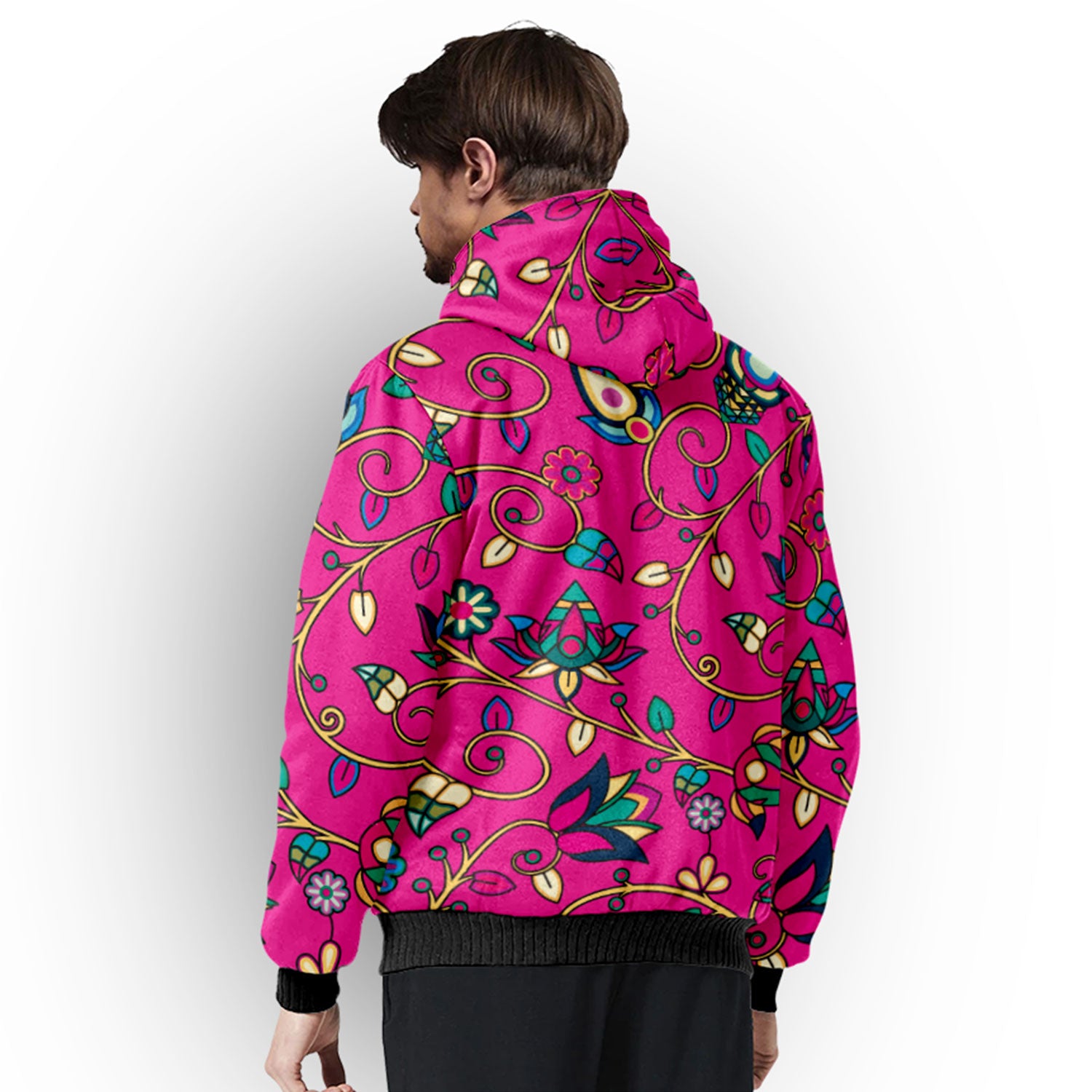 Thorny Path Pink Sherpa Hoodie