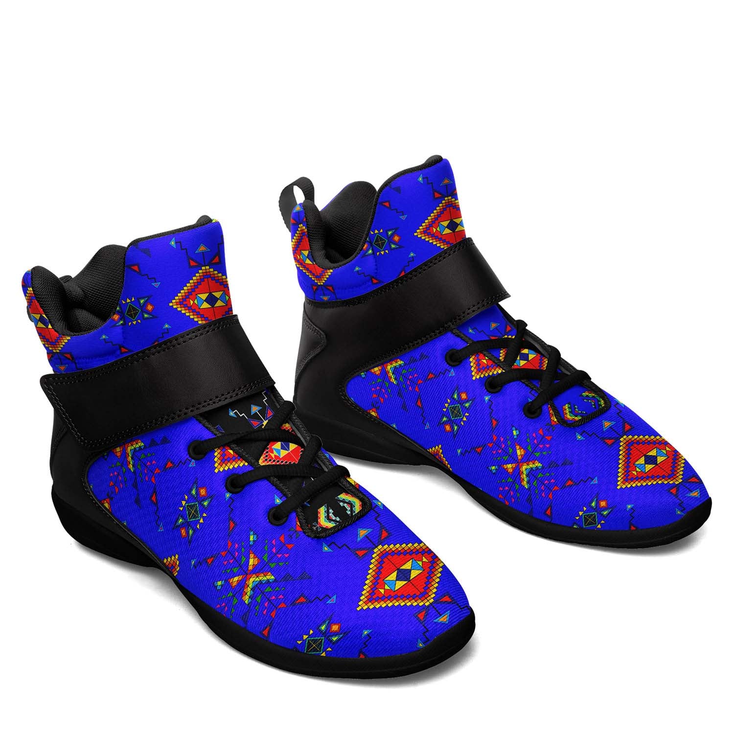 Buffalo Jump Blue Ipottaa Basketball / Sport High Top Shoes - Black Sole
