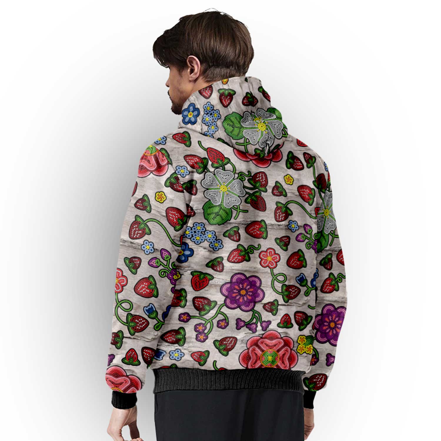 Berry Pop Bright Birch Sherpa Hoodie