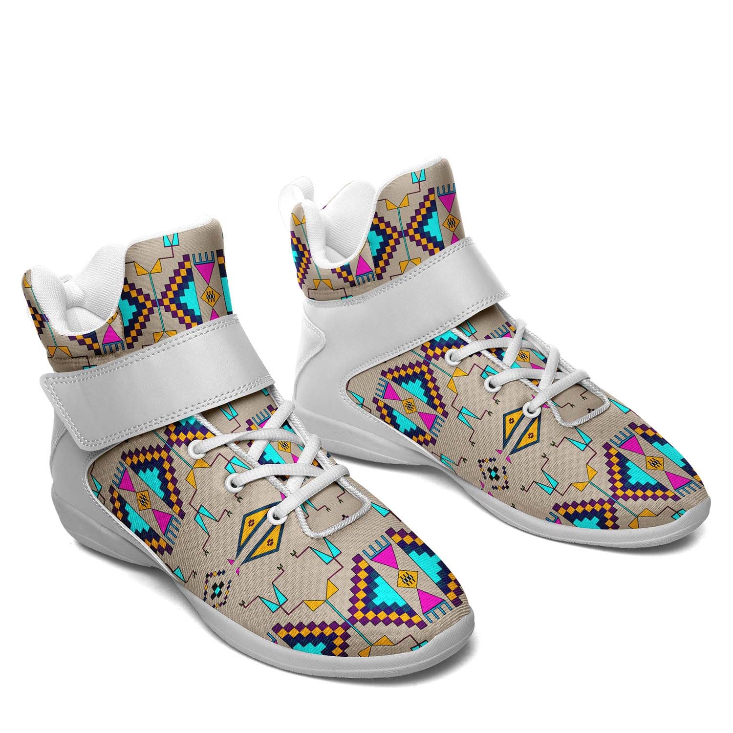 Rite of Passage Sand Ipottaa Basketball / Sport High Top Shoes - White Sole