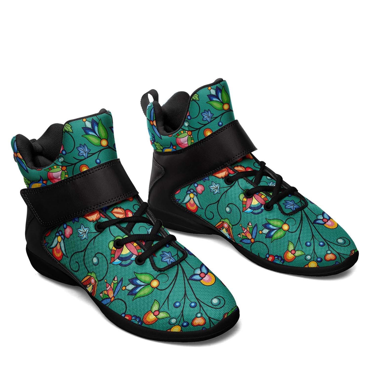 Prairie Plains Spirit Afternoon Sky Ipottaa Basketball / Sport High Top Shoes - Black Sole