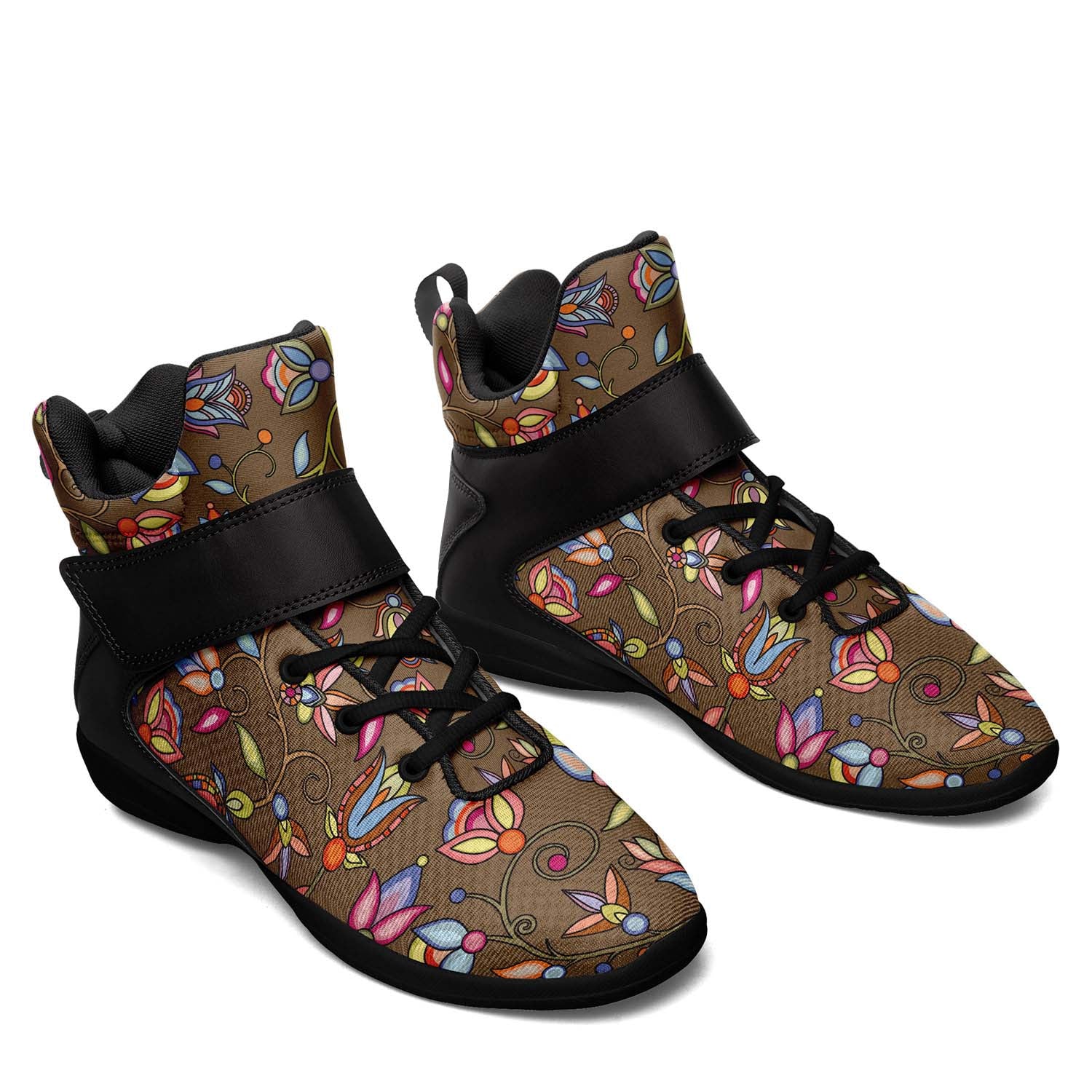 Buffalo Bloom Earth Song Ipottaa Basketball / Sport High Top Shoes - Black Sole