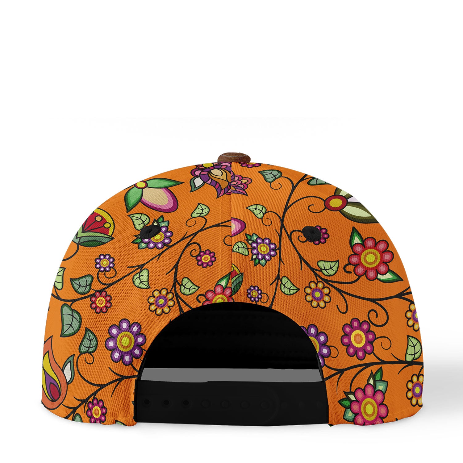 Heartbeat Petals ECM Orange Snapback Hat