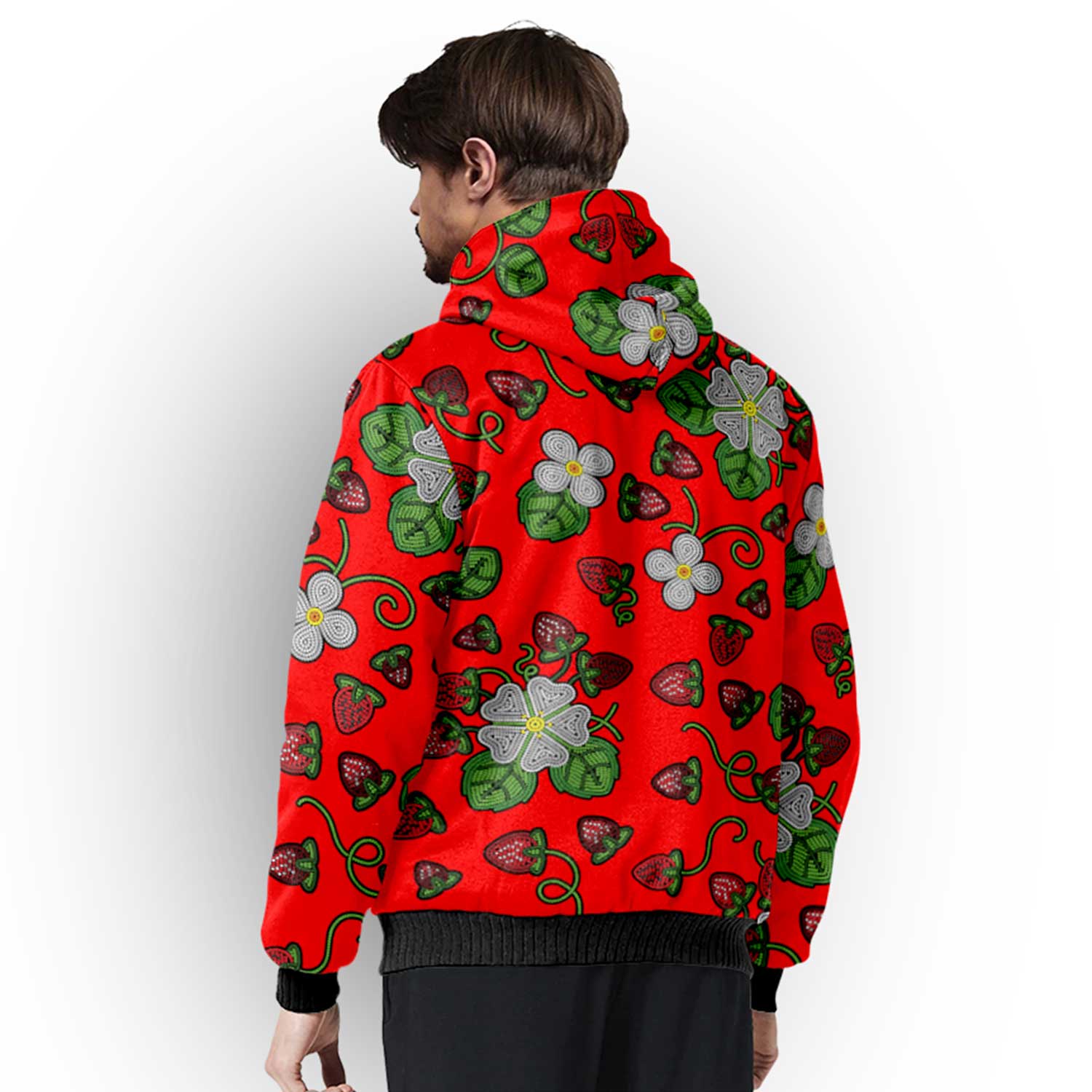 Strawberry Dreams Fire Sherpa Hoodie