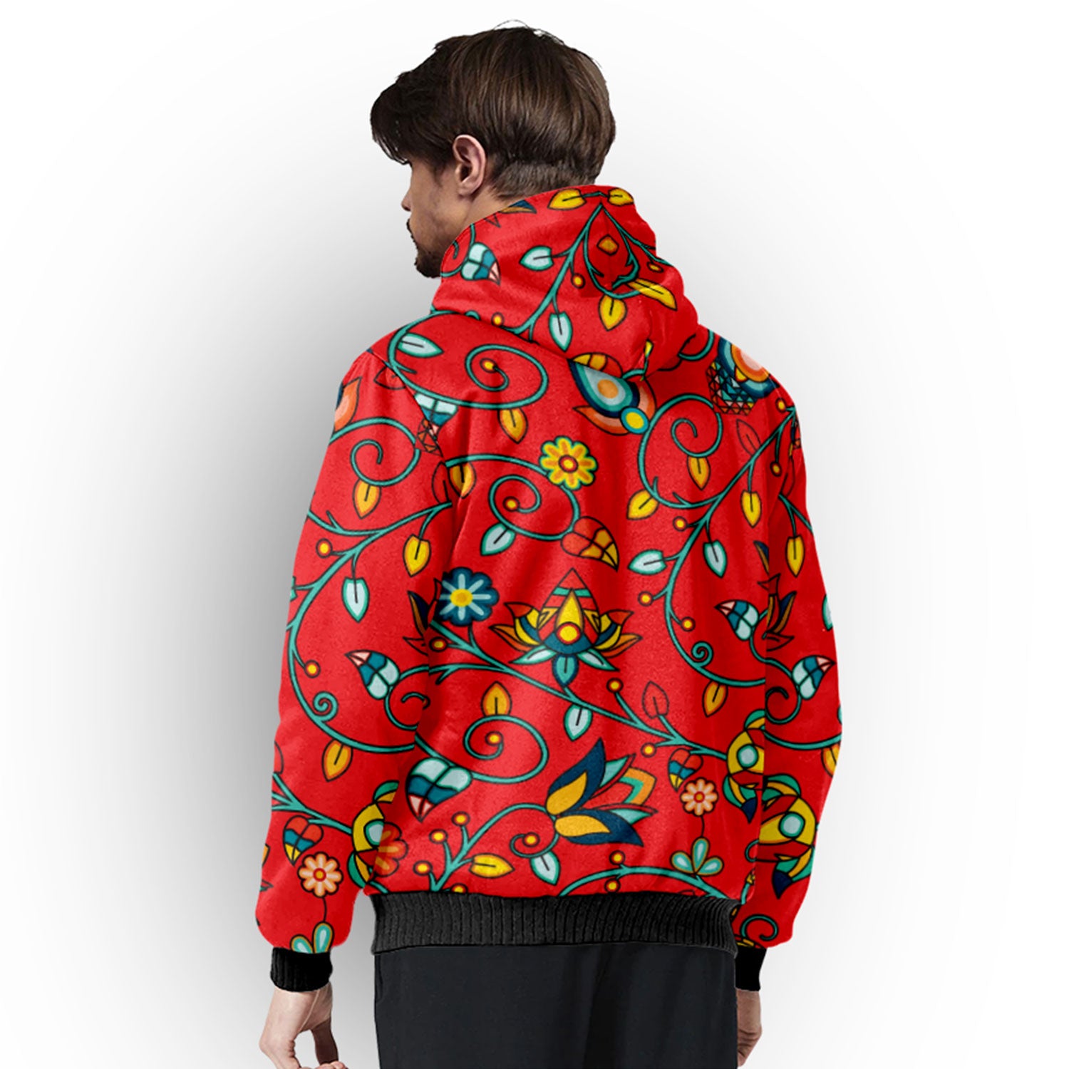 Thorny Path Red Sherpa Hoodie