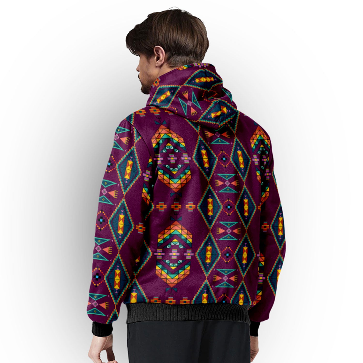 Travois Tipi Berry Sherpa Hoodie