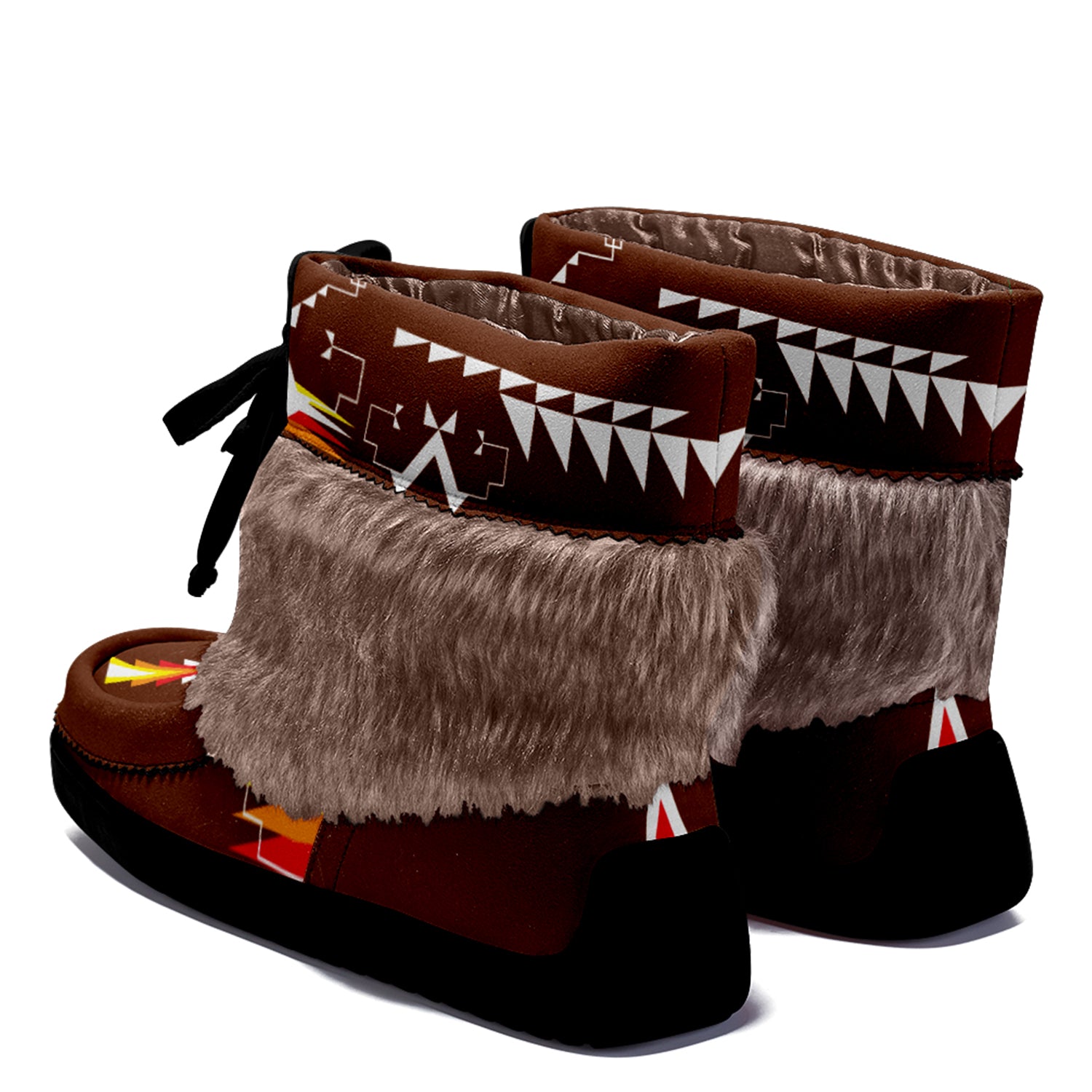 Sawtooth Path Leather MocLux Short Style with Fur