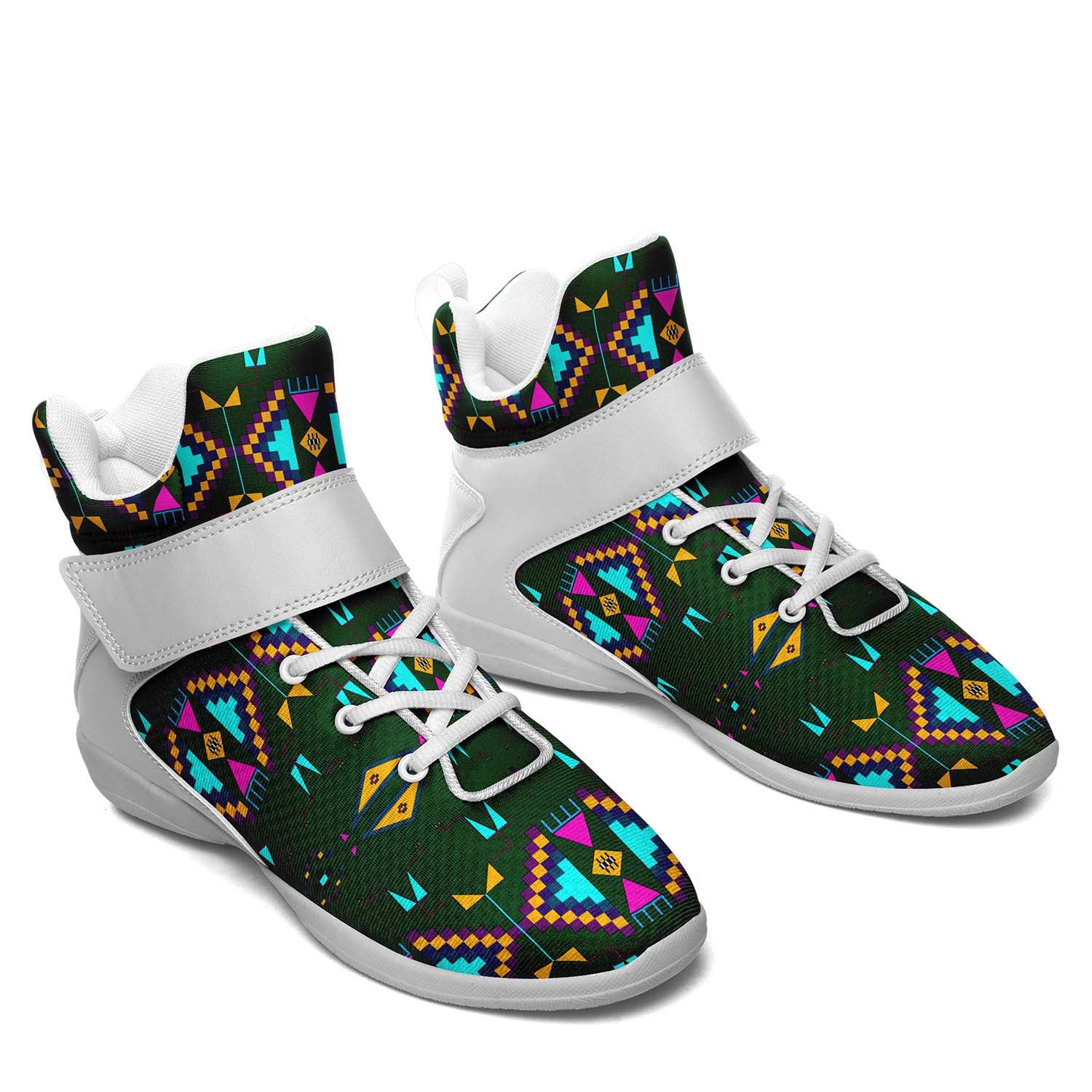 Rite of Passage Squash Leaf Ipottaa Basketball / Sport High Top Shoes - White Sole