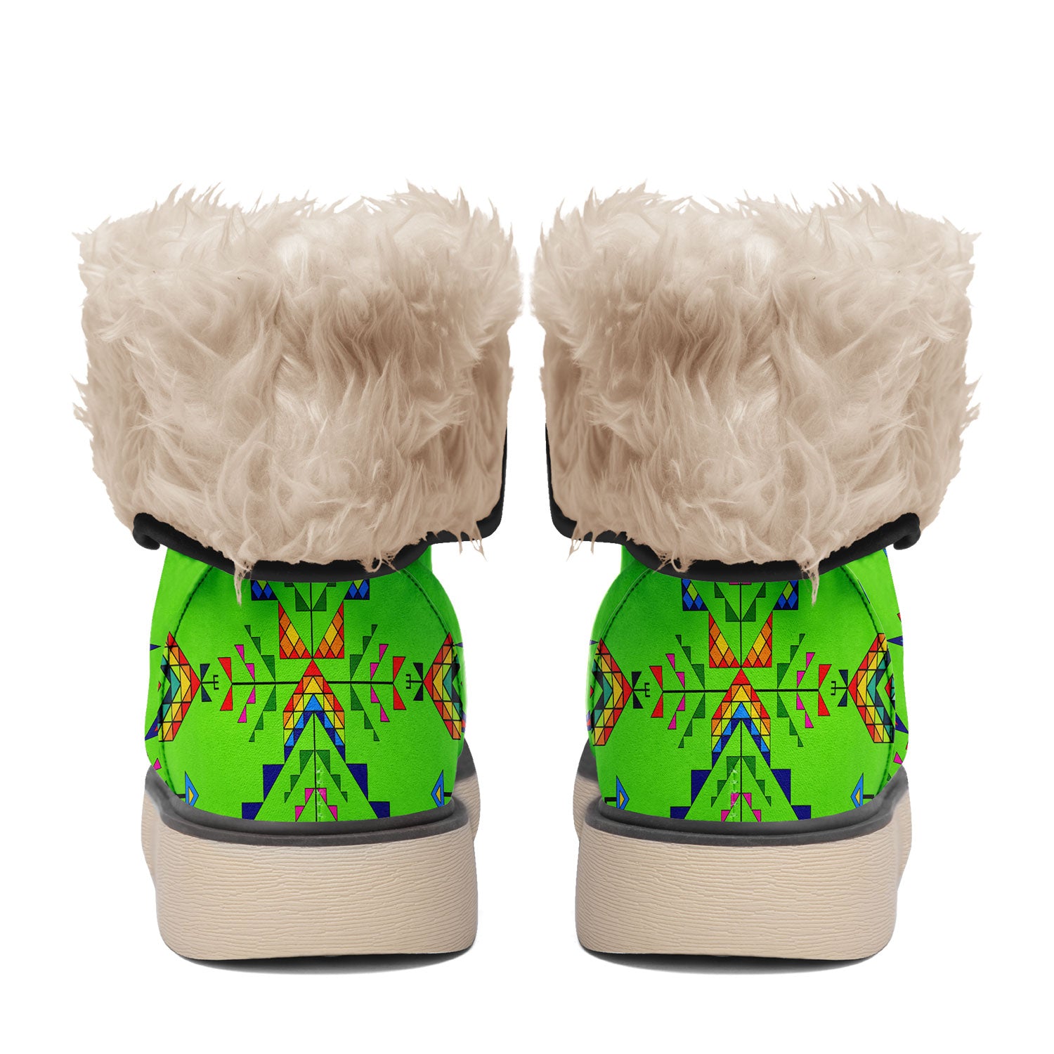 Buffalo Jump Neon Green Polar Winter Boots