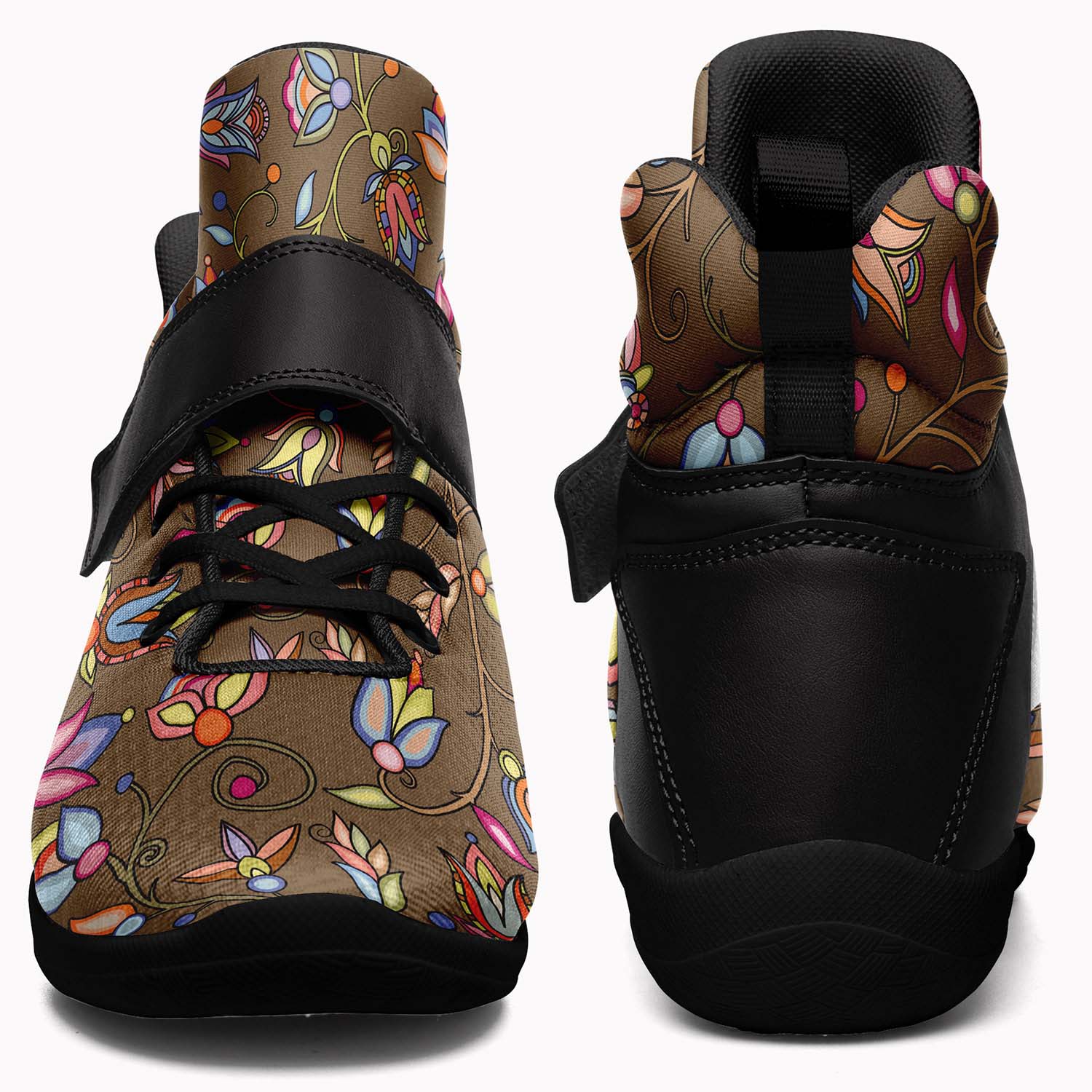 Buffalo Bloom Earth Song Ipottaa Basketball / Sport High Top Shoes - Black Sole