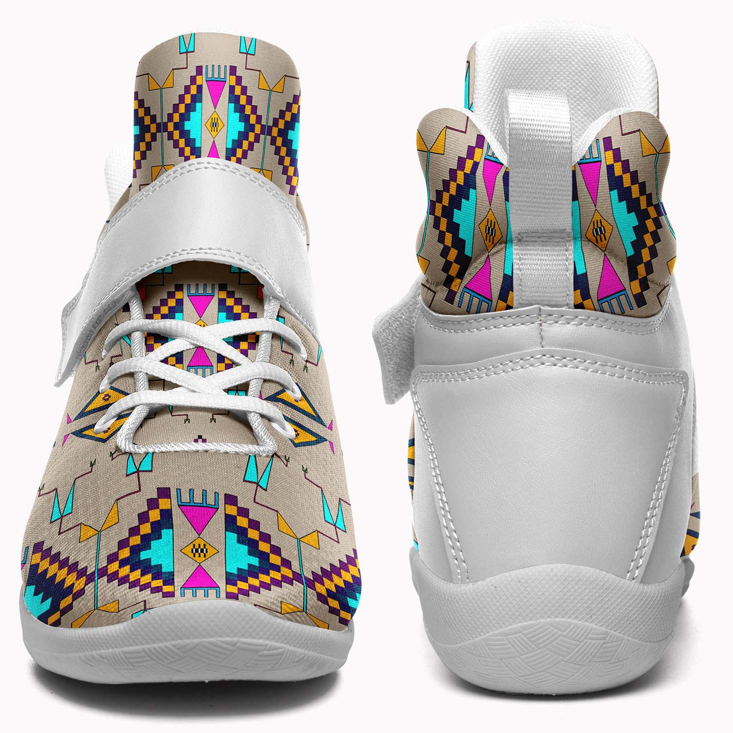Rite of Passage Sand Ipottaa Basketball / Sport High Top Shoes - White Sole