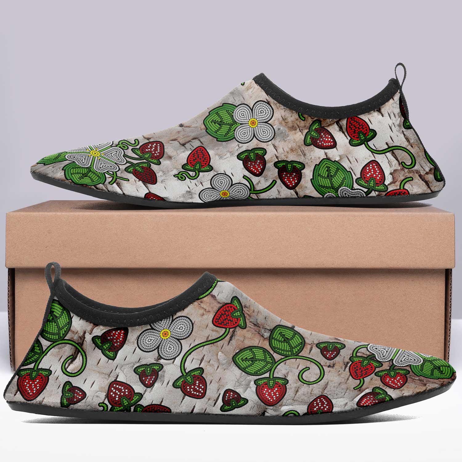 Strawberry Dreams Br Bark Kid's Sockamoccs Slip On Shoes