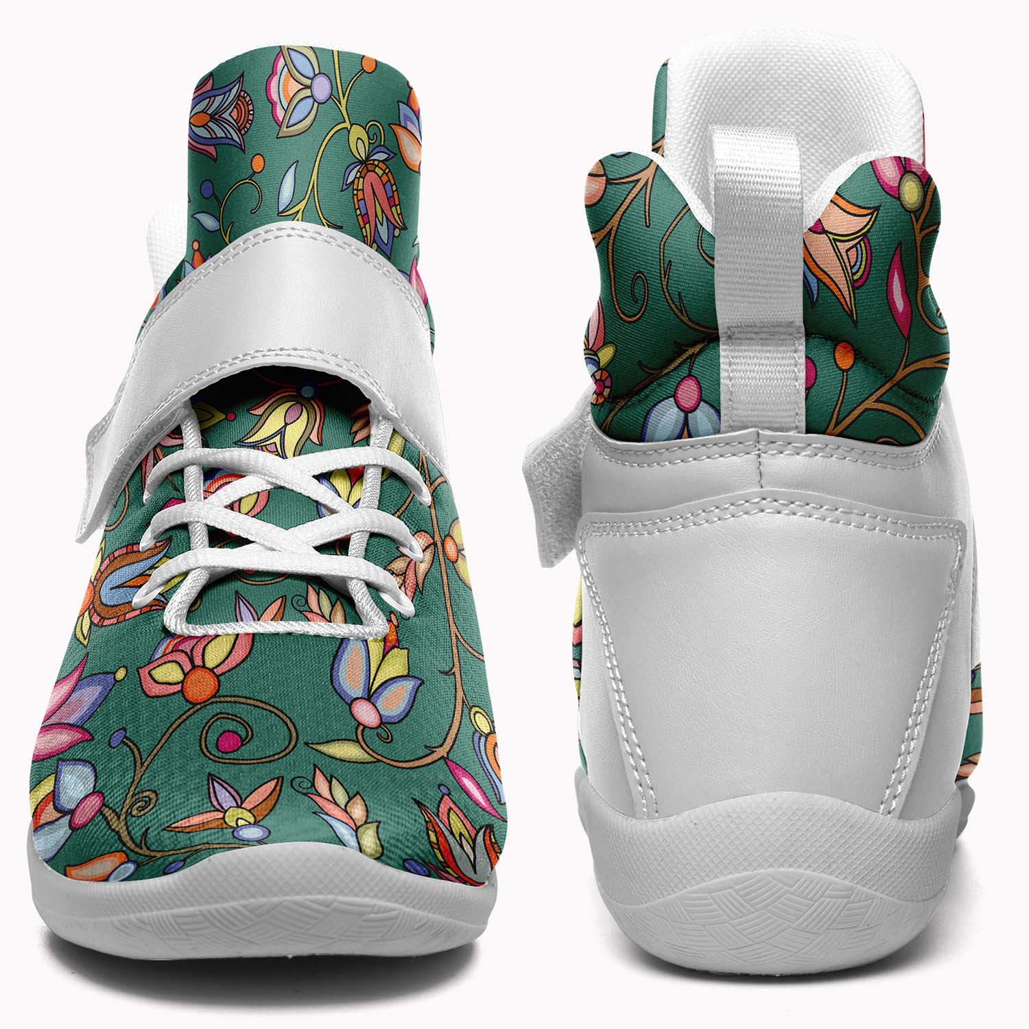 Buffalo Bloom Pond Reflection Ipottaa Basketball / Sport High Top Shoes - White Sole