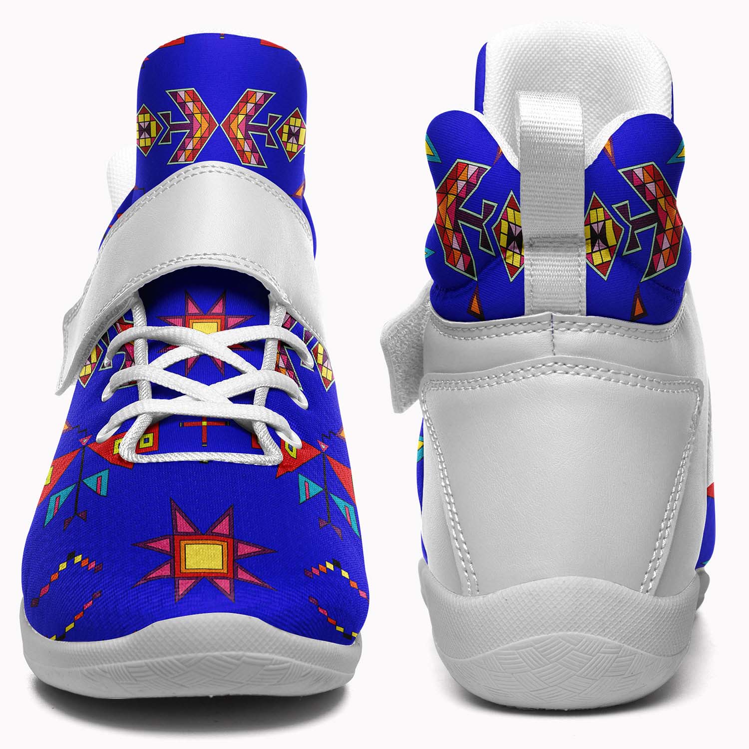 Scattered Generations Royal Ipottaa Basketball / Sport High Top Shoes - White Sole