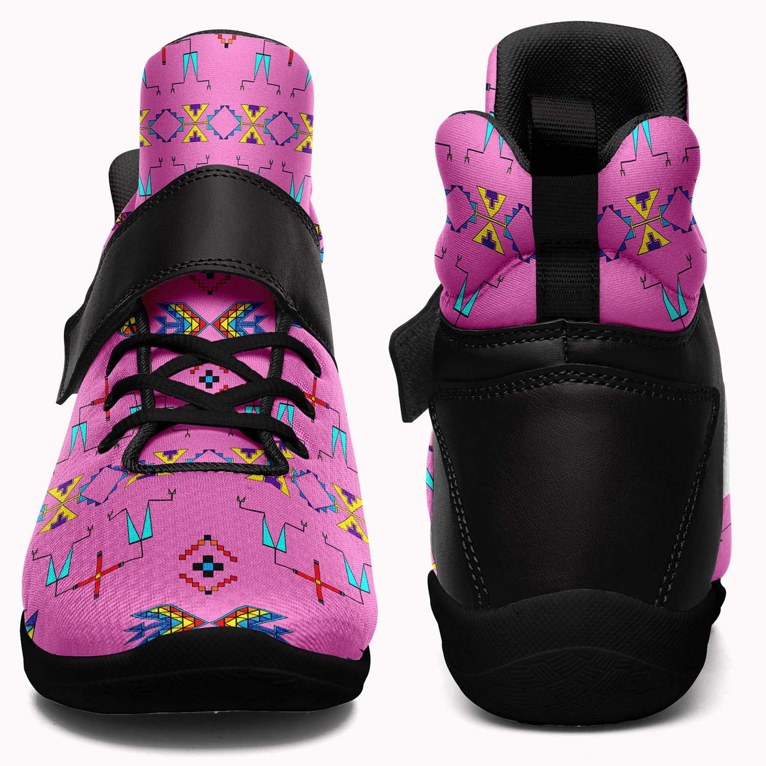 Rainy Chief Rainbow Blush Ipottaa Basketball / Sport High Top Shoes - Black Sole