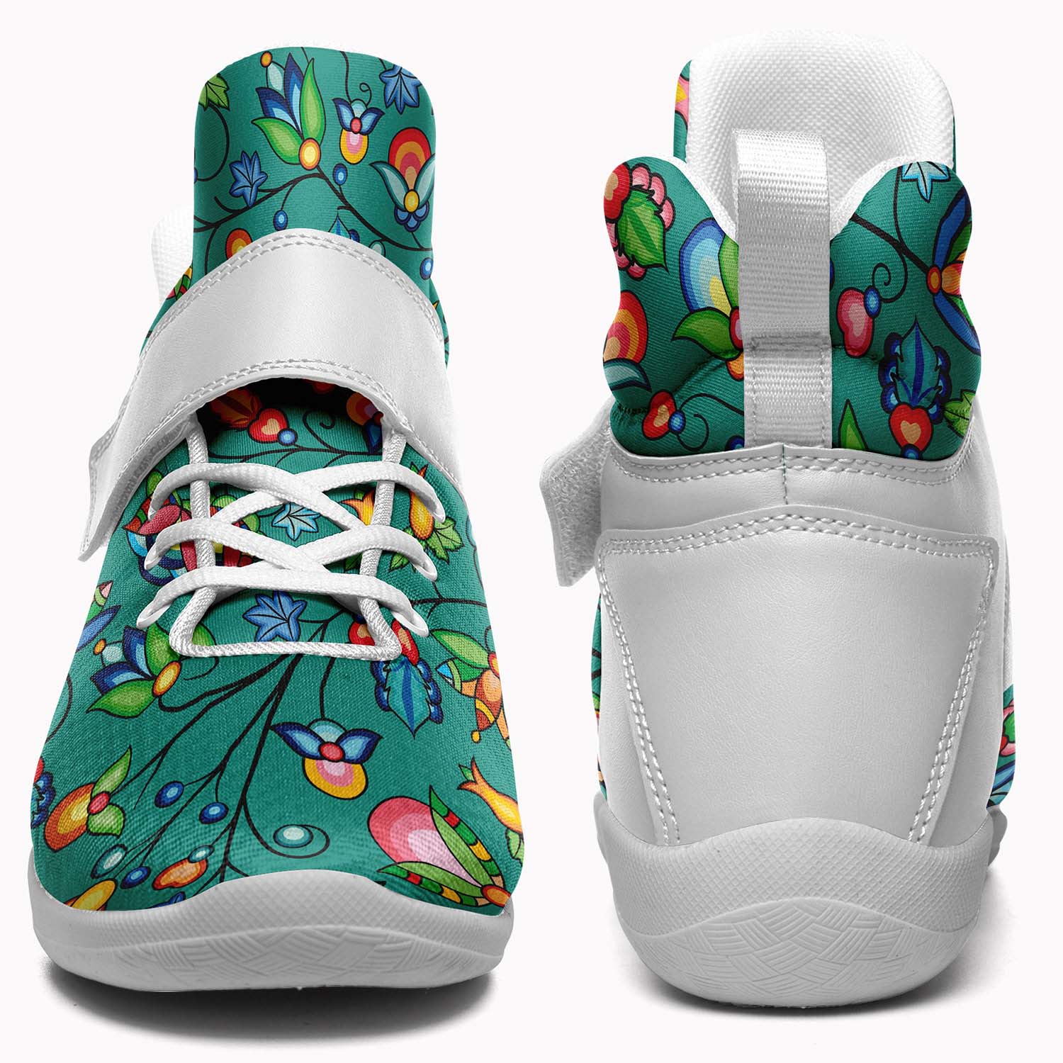 Prairie Plains Spirit Afternoon Sky Ipottaa Basketball / Sport High Top Shoes - White Sole