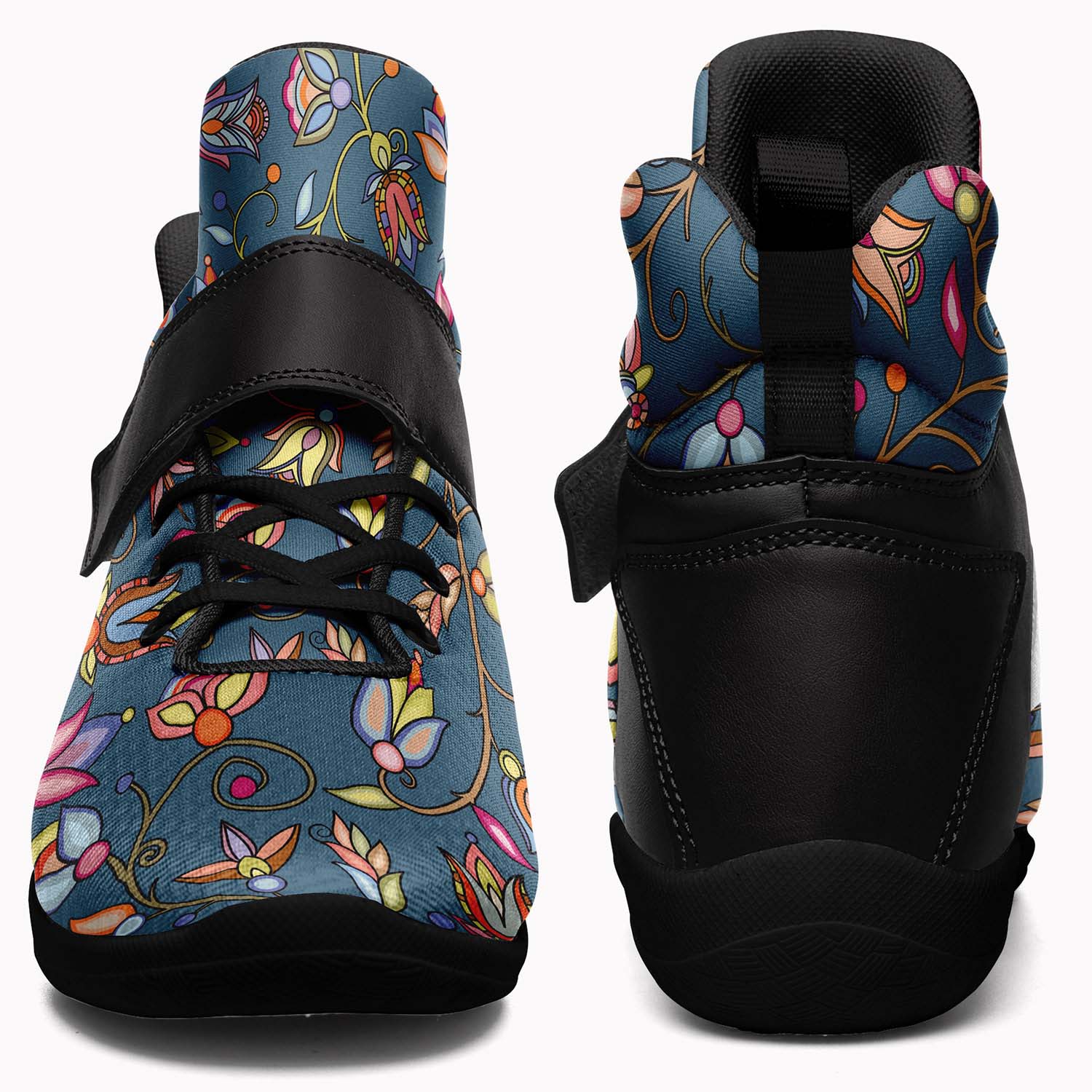 Buffalo Bloom Rainstorm Ipottaa Basketball / Sport High Top Shoes - Black Sole