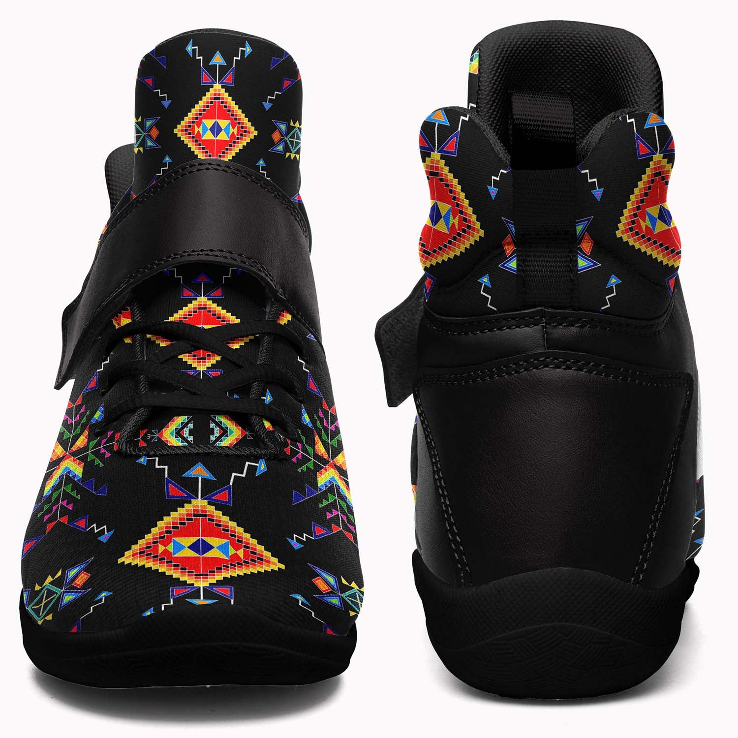 Buffalo Jump Black Ipottaa Basketball / Sport High Top Shoes - Black Sole