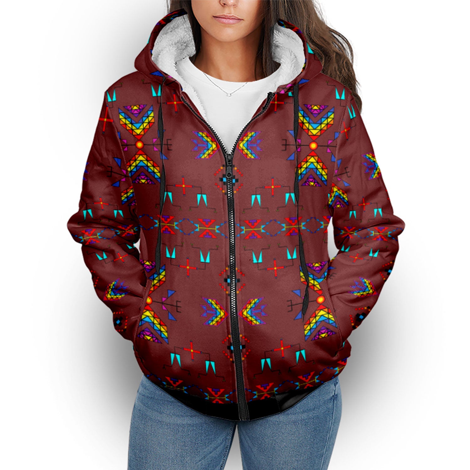 Rainy Chief Earth Clay Sherpa Hoodie