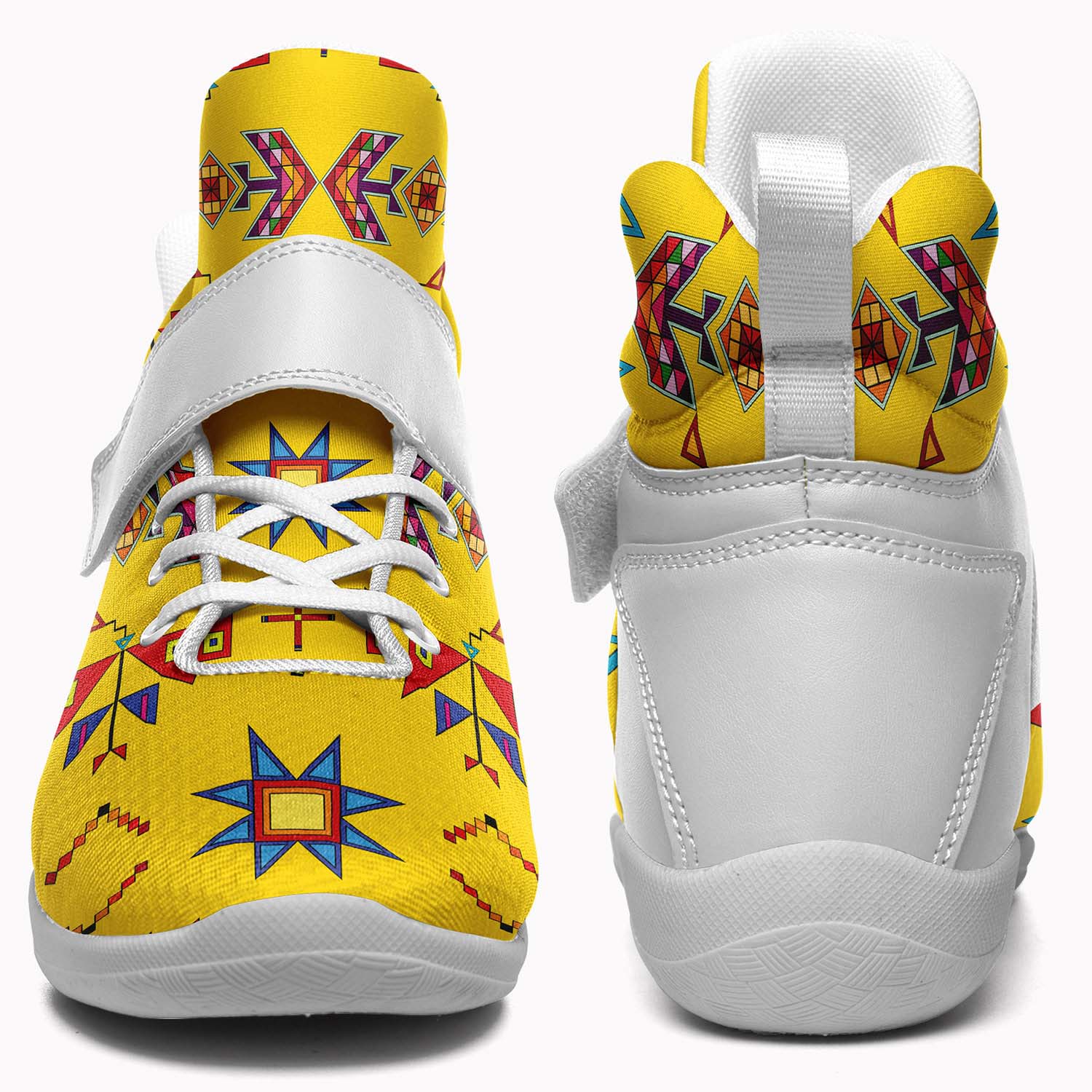 Scattered Generations Maize Ipottaa Basketball / Sport High Top Shoes - White Sole