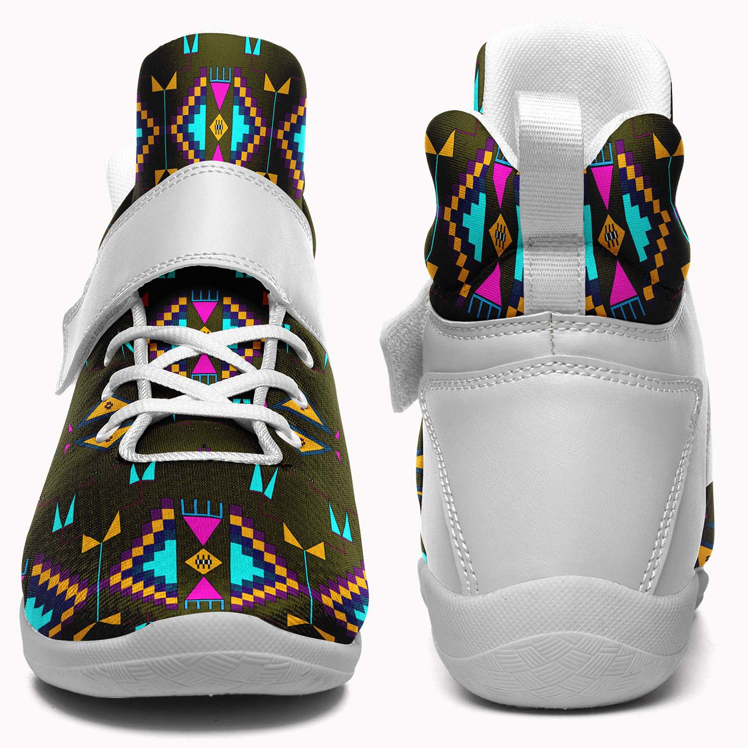 Rite of Passage Olive Ipottaa Basketball / Sport High Top Shoes - White Sole