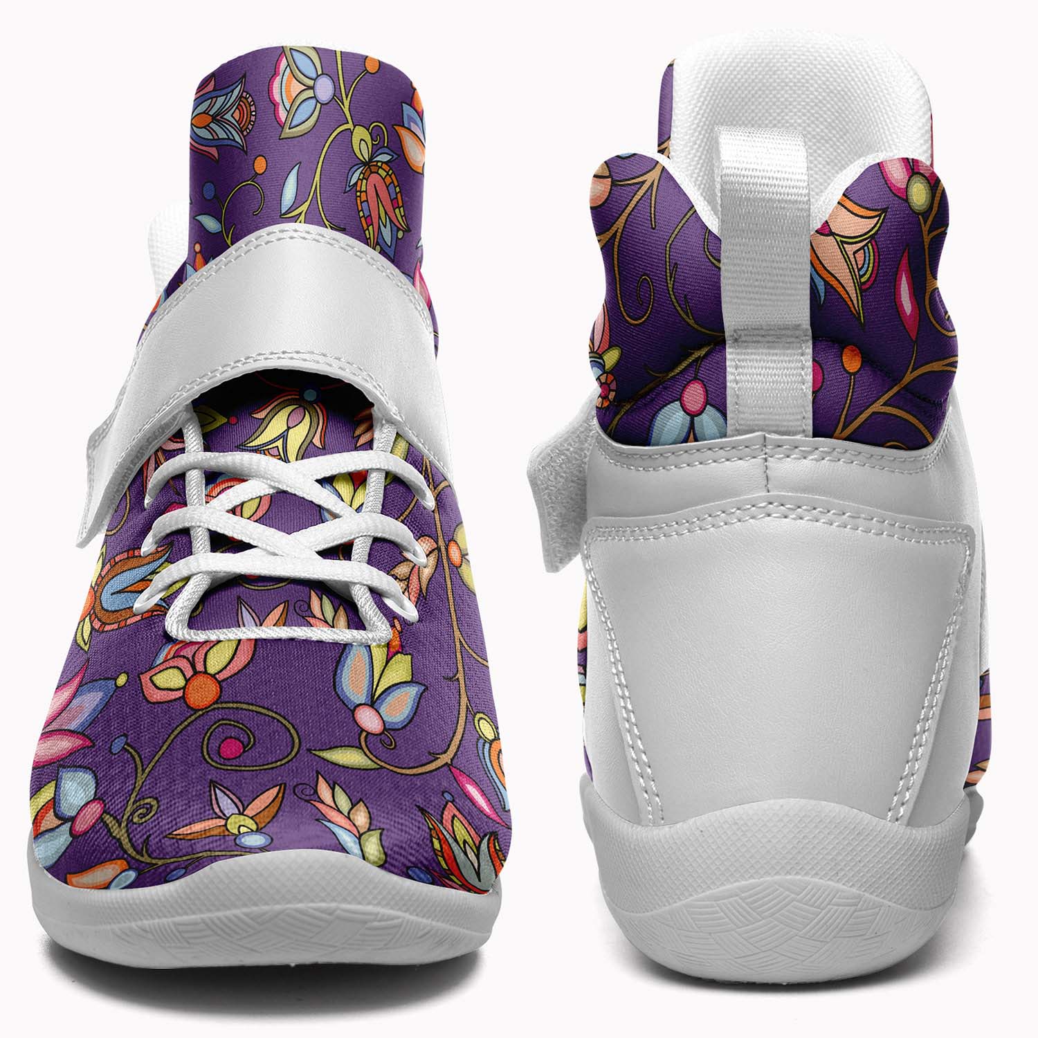 Buffalo Bloom Nightcloud Ipottaa Basketball / Sport High Top Shoes - White Sole