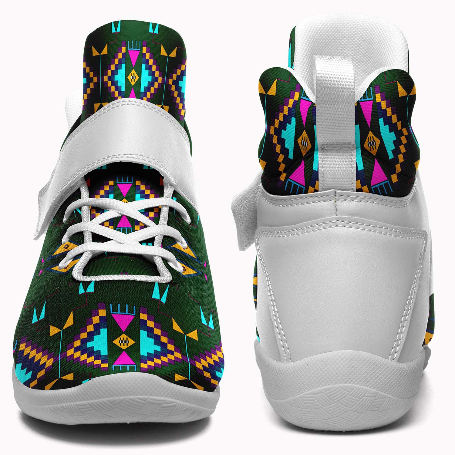 Rite of Passage Squash Leaf Ipottaa Basketball / Sport High Top Shoes - White Sole