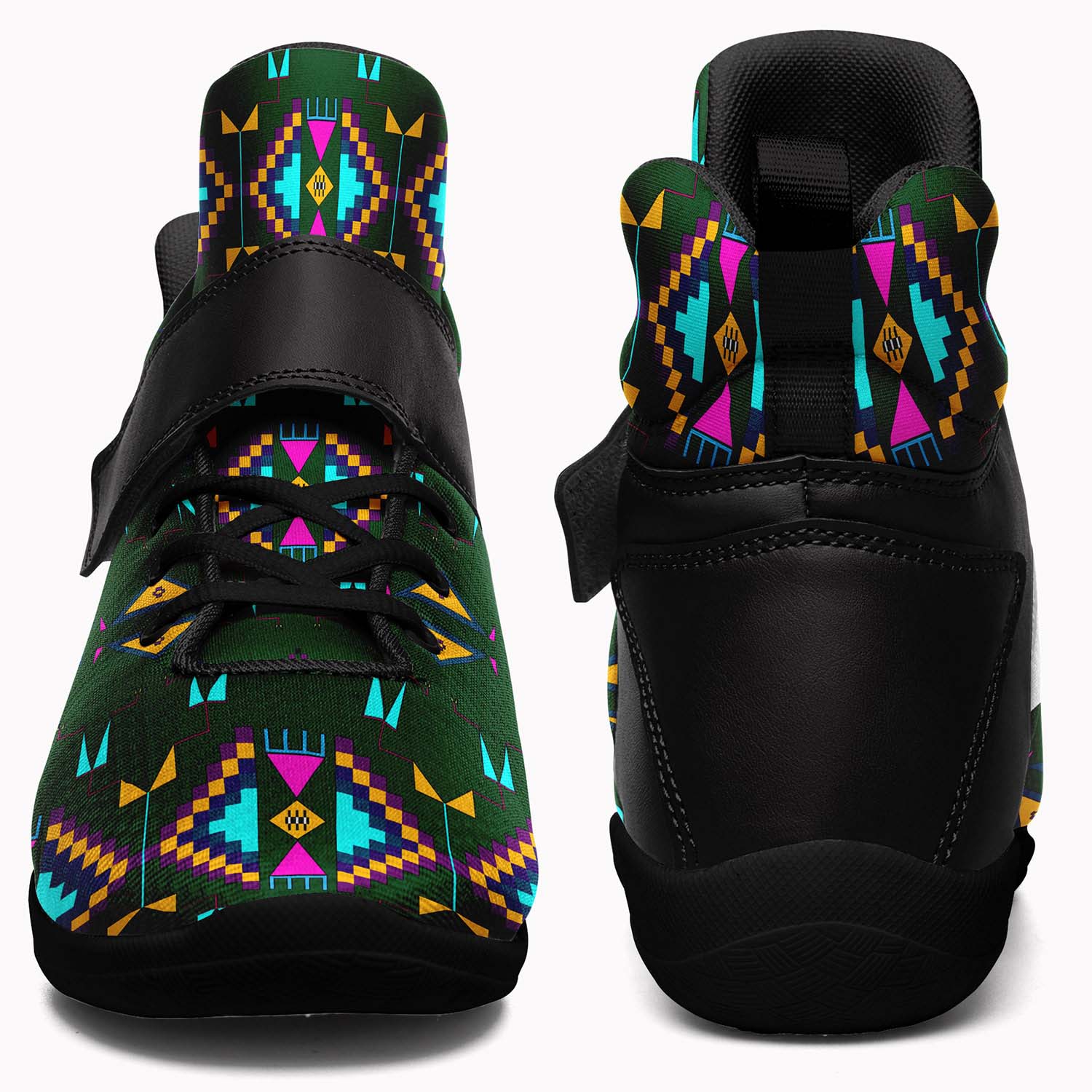 Rite of Passage Squash Leaf Ipottaa Basketball / Sport High Top Shoes - Black Sole