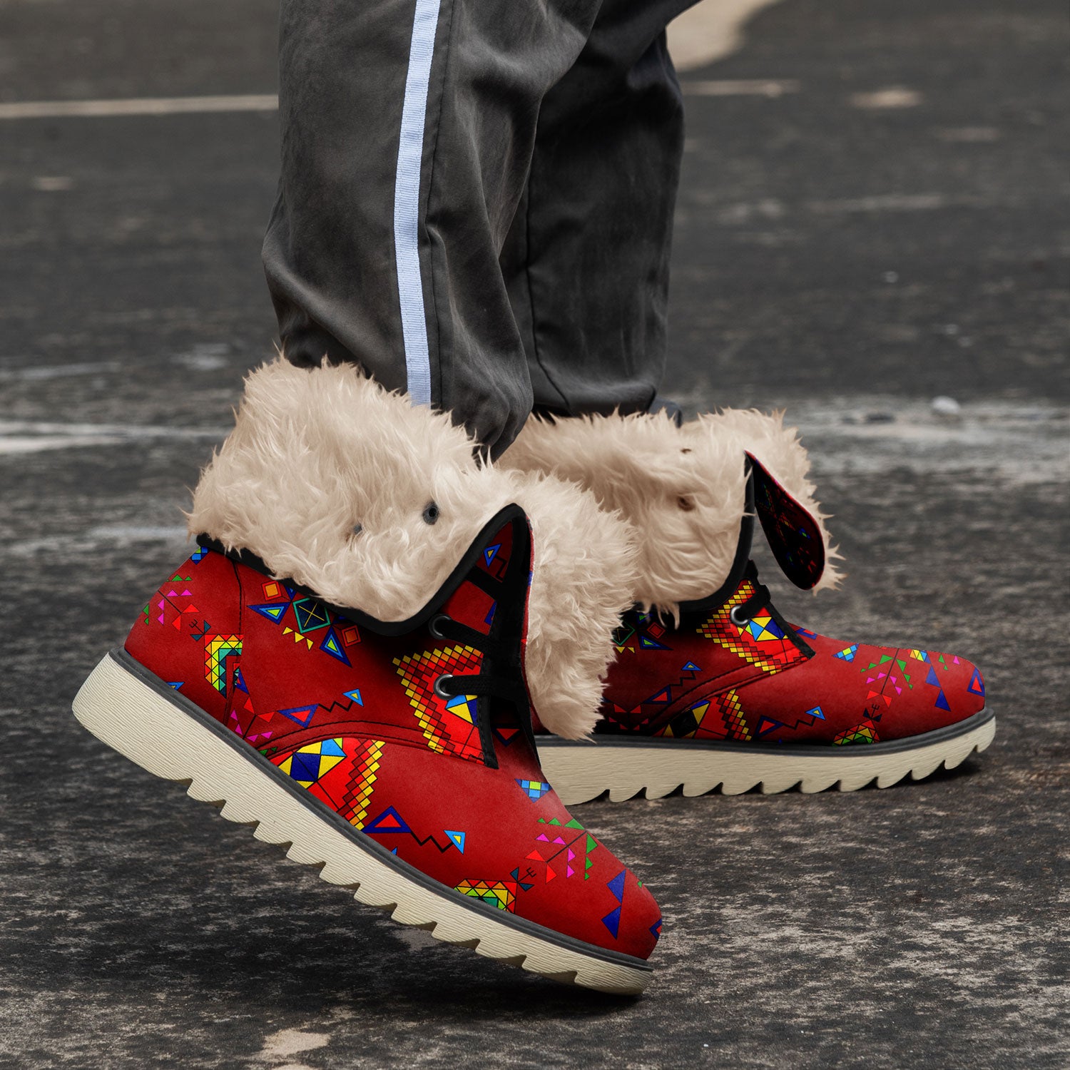 Buffalo Jump Red Polar Winter Boots