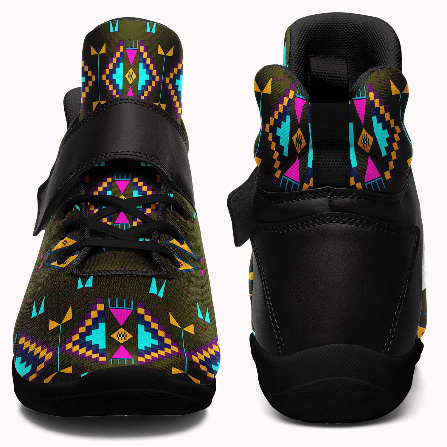 Rite of Passage Olive Ipottaa Basketball / Sport High Top Shoes - Black Sole