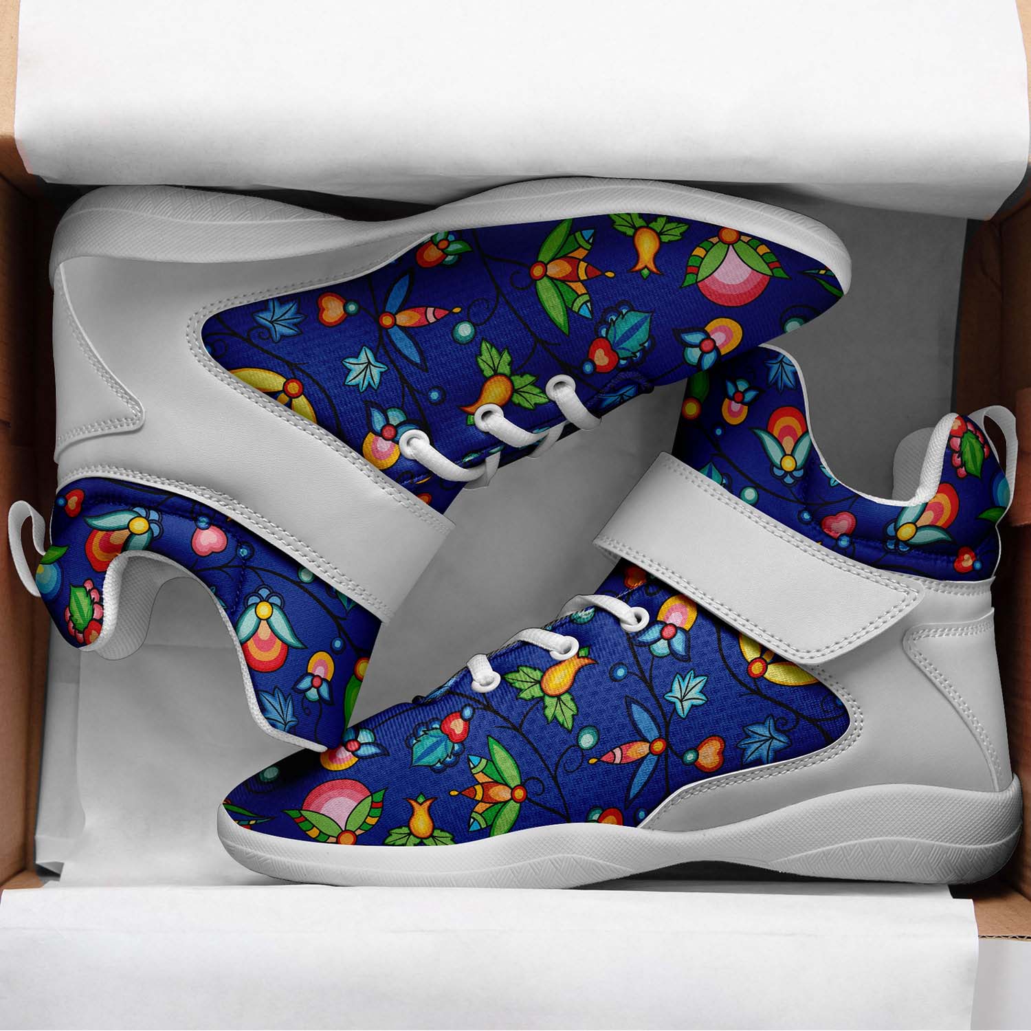 Prairie Plains Spirit Nightfall Ipottaa Basketball / Sport High Top Shoes - White Sole
