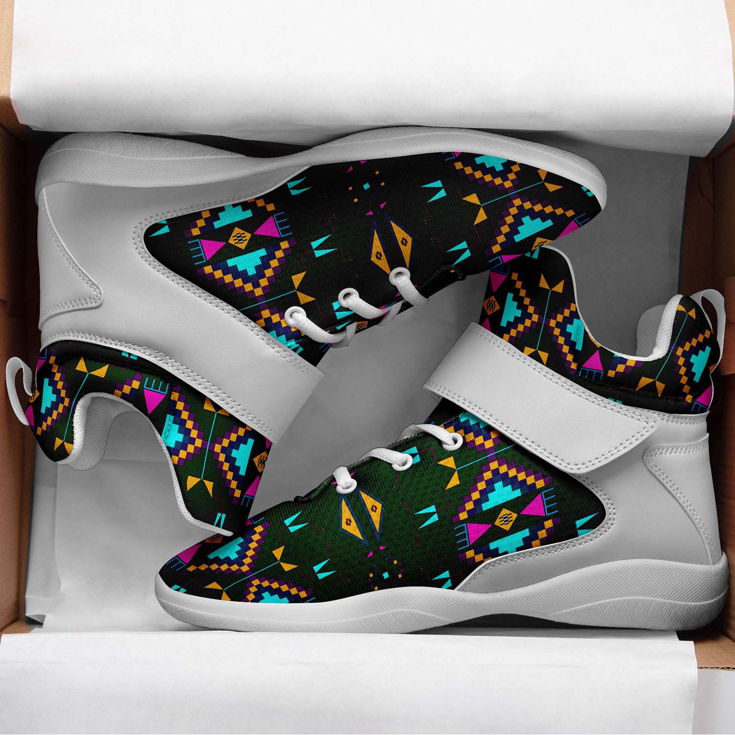 Rite of Passage Squash Leaf Ipottaa Basketball / Sport High Top Shoes - White Sole