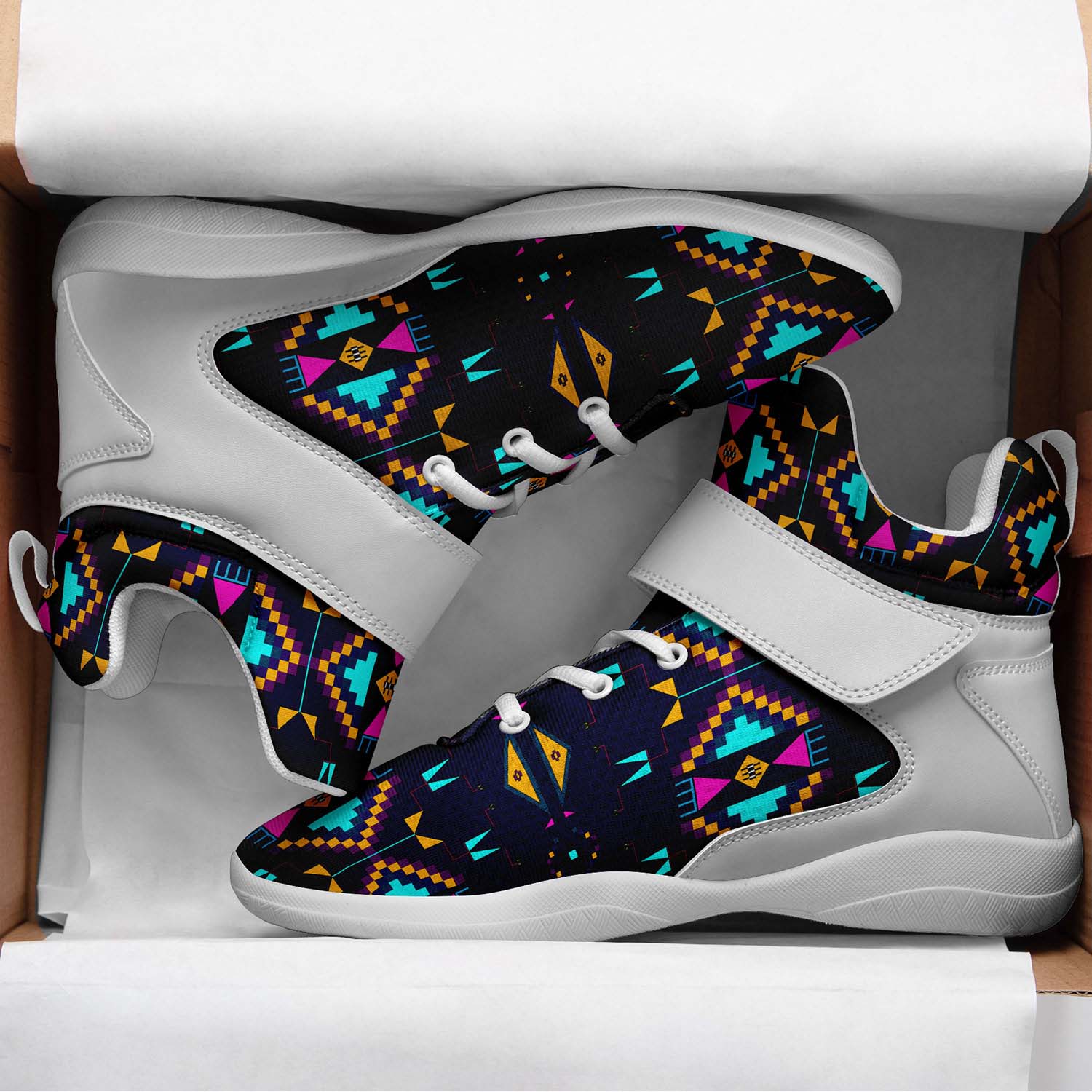 Rite of Passage Prairie Night Ipottaa Basketball / Sport High Top Shoes - White Sole