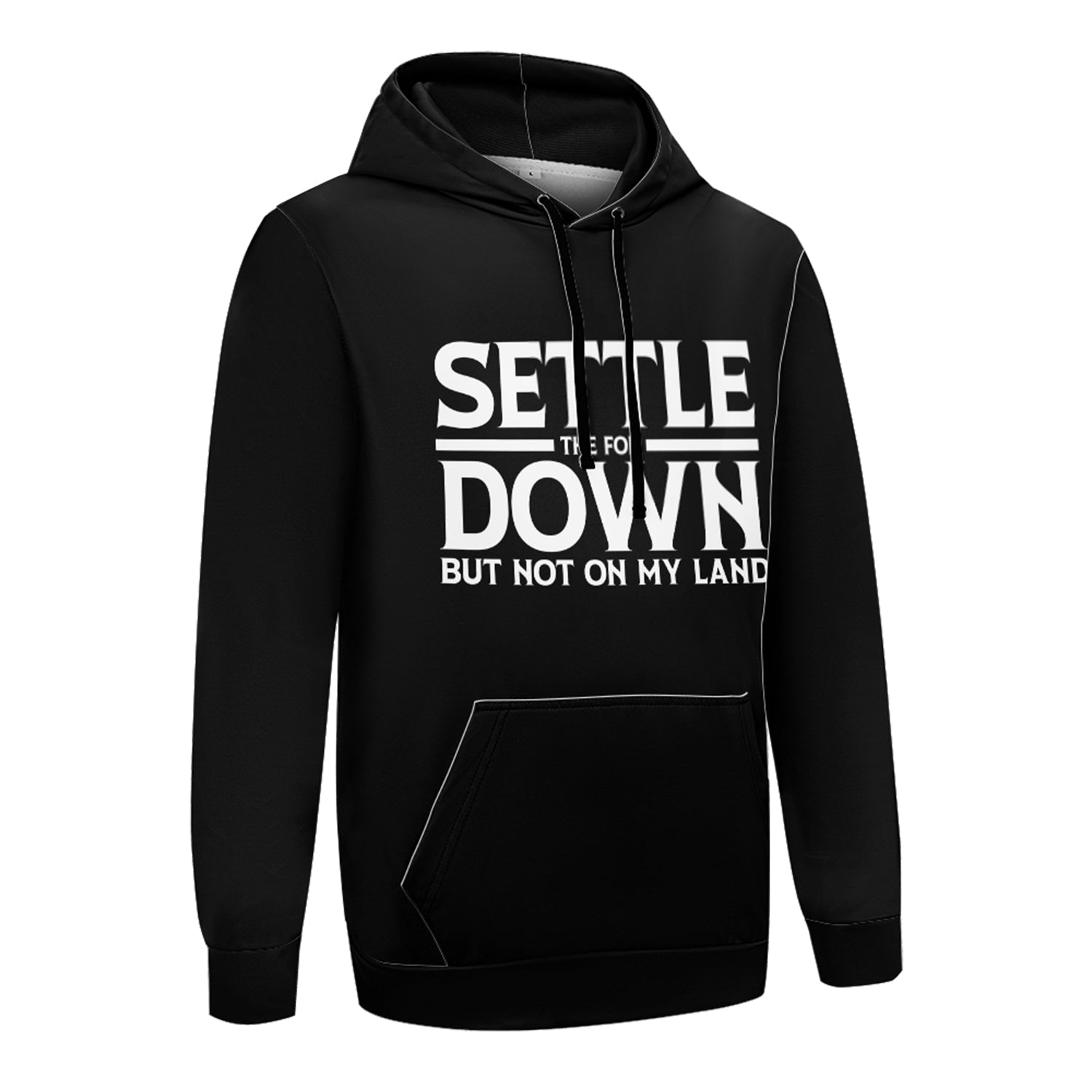 Settle the FOK Down 49Dzine Novelty Hoodie