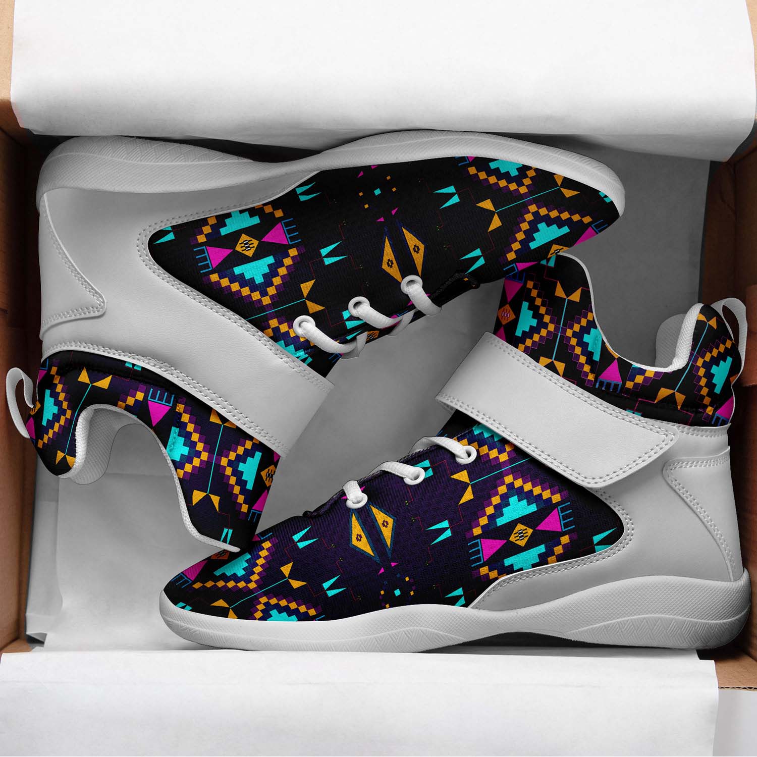 Rite of Passage Dark Purple Ipottaa Basketball / Sport High Top Shoes - White Sole