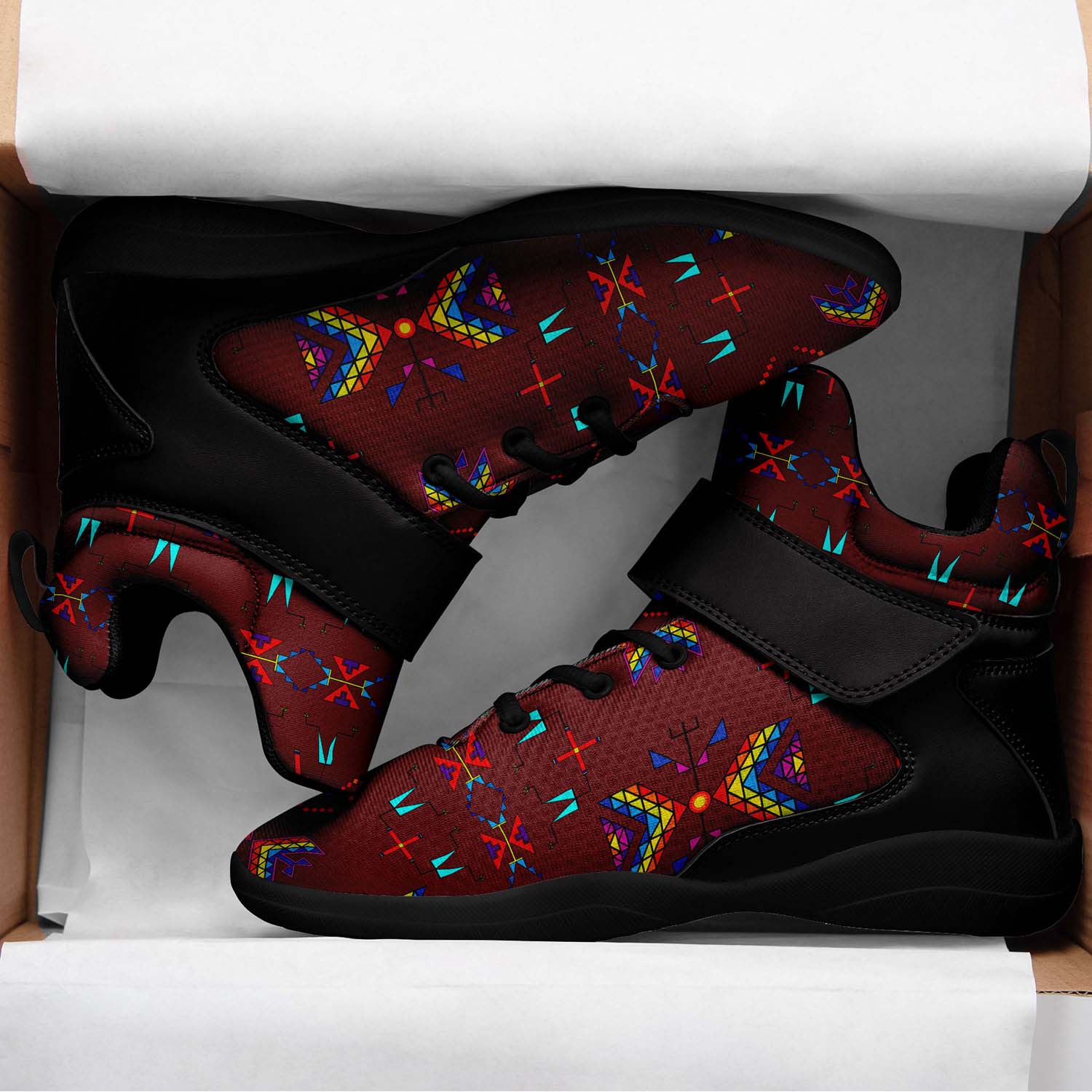 Rainy Chief Rainbow Earth Clay Ipottaa Basketball / Sport High Top Shoes - Black Sole