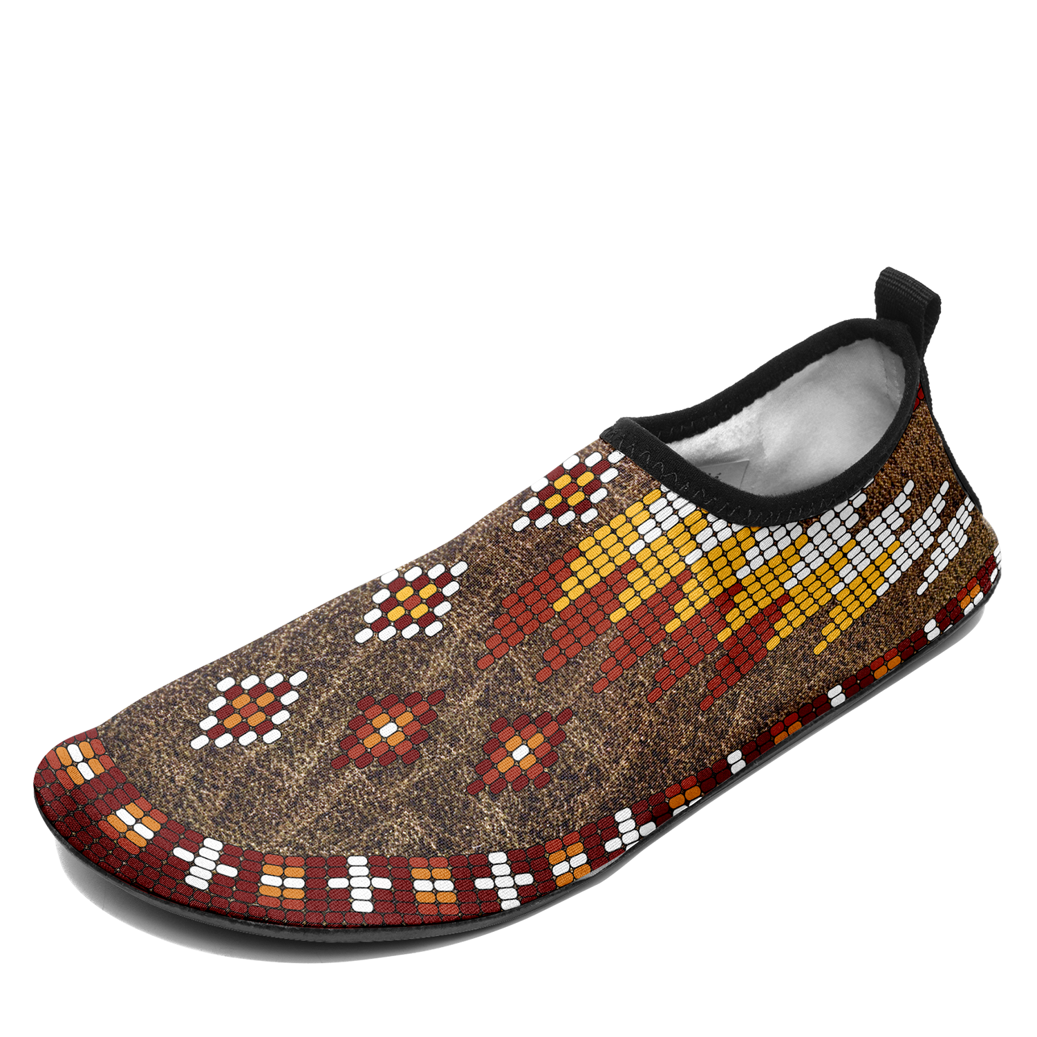 Traditional Powwow 02 Kid's Sockamoccs Slip On Shoes