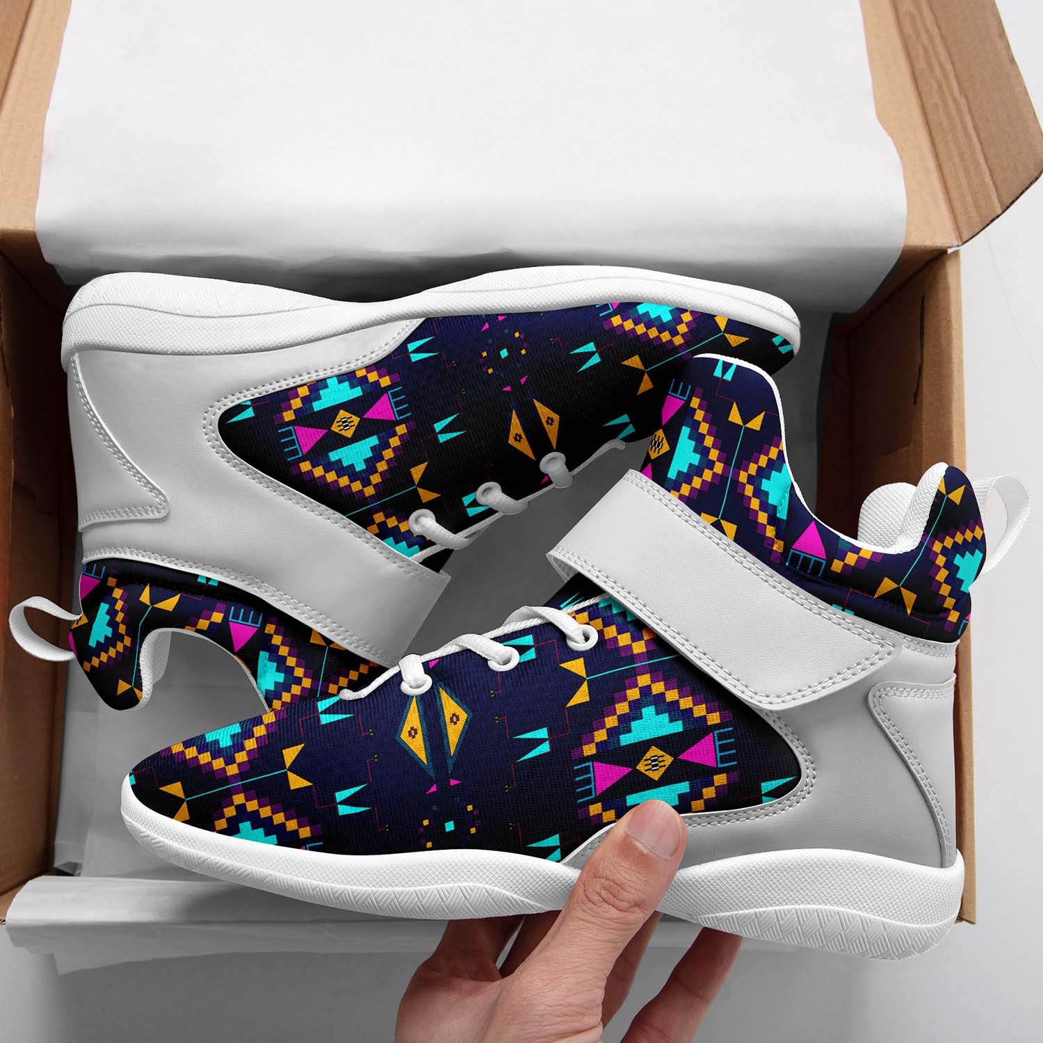 Rite of Passage Prairie Night Ipottaa Basketball / Sport High Top Shoes - White Sole
