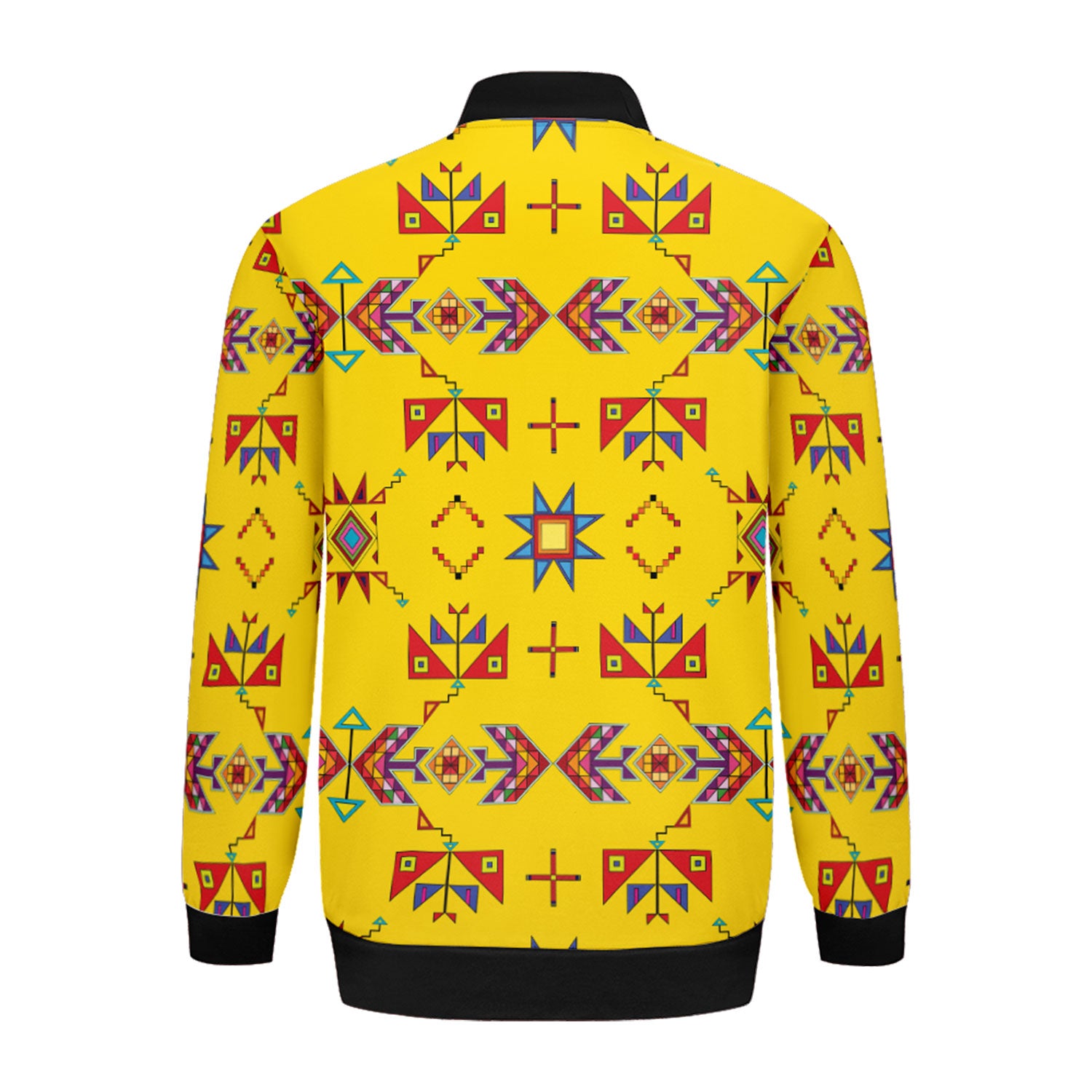 Scattered Generations Maize Zippered Collared Lightweight Jacket