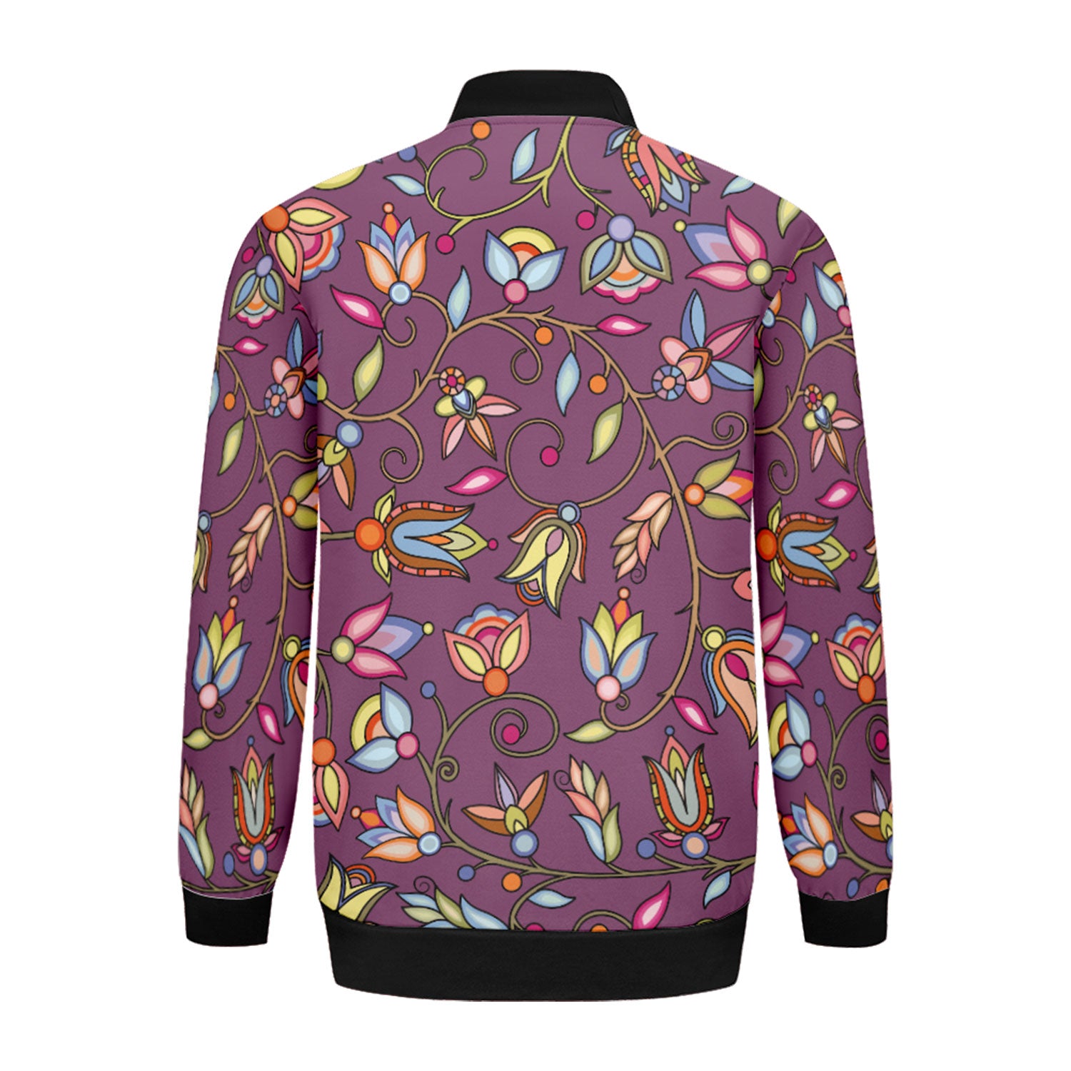 Buffalo Bloom Berry Bush Zippered Collared Lightweight Jacket