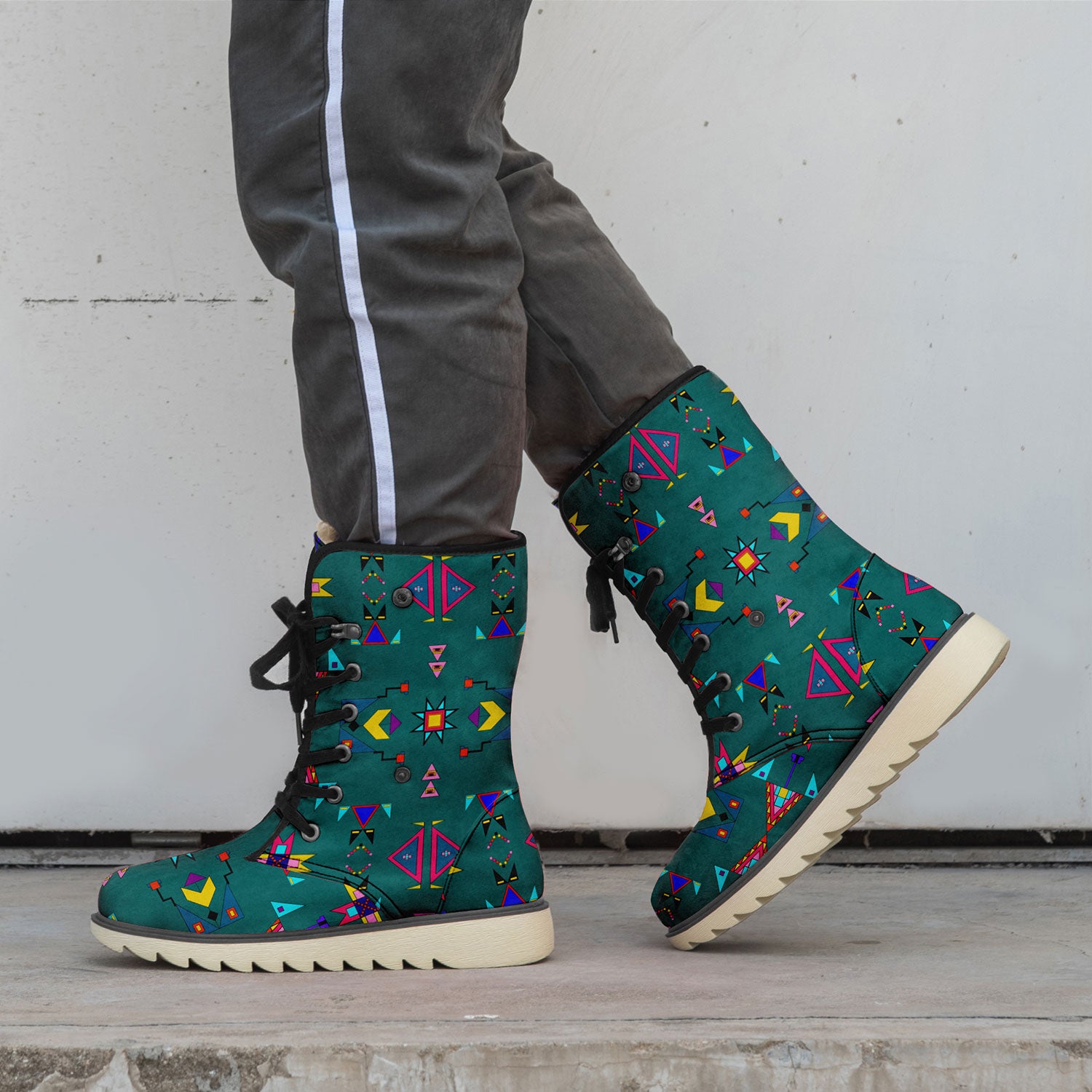 Enemy Territory Teal Polar Winter Boots